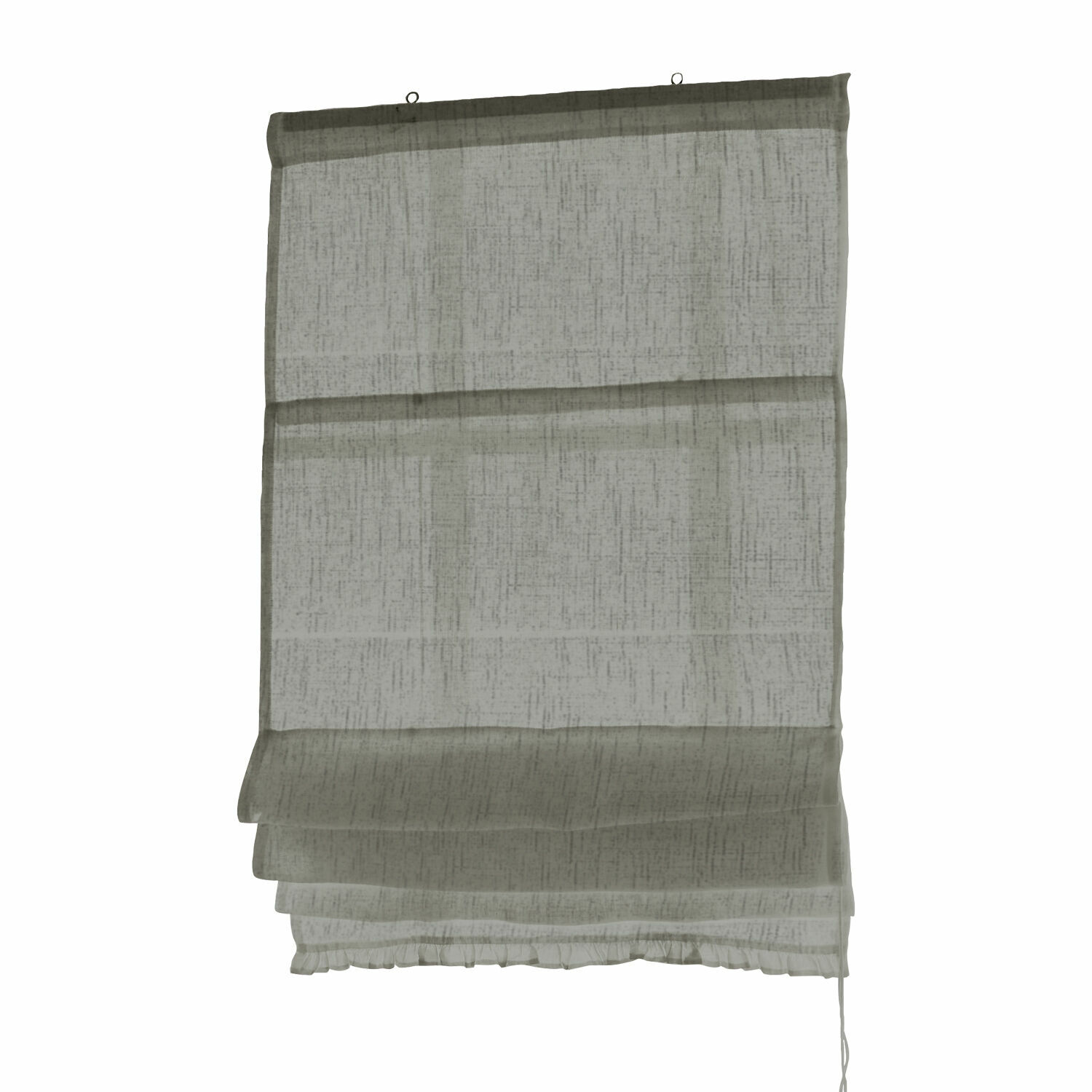 gris Store plissé gris en tissu léger pour décoration de fenêtre et protection solaire