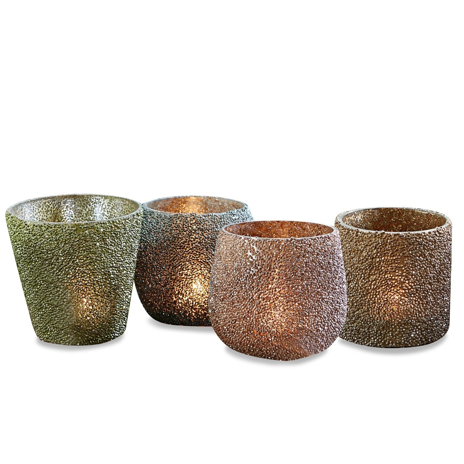 Lot de 4 photophores Tabetha