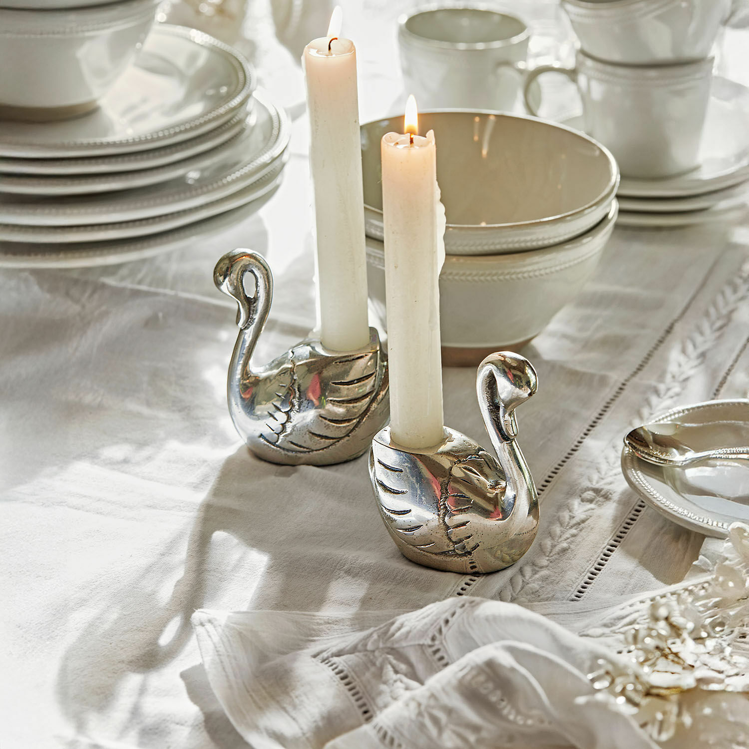 Lot de 2 bougeoirs Zaymara