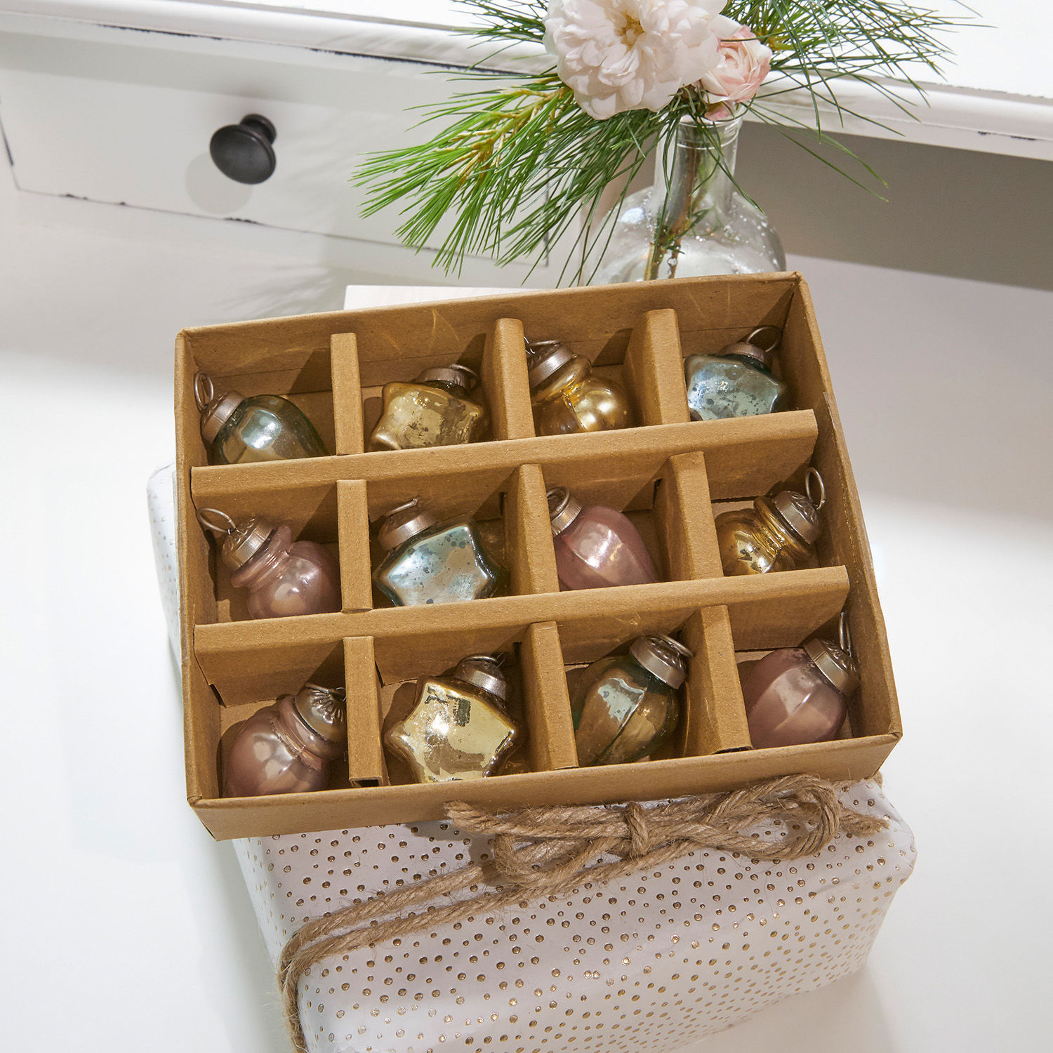 Lot de 12 décorations de Noël Courbevoie