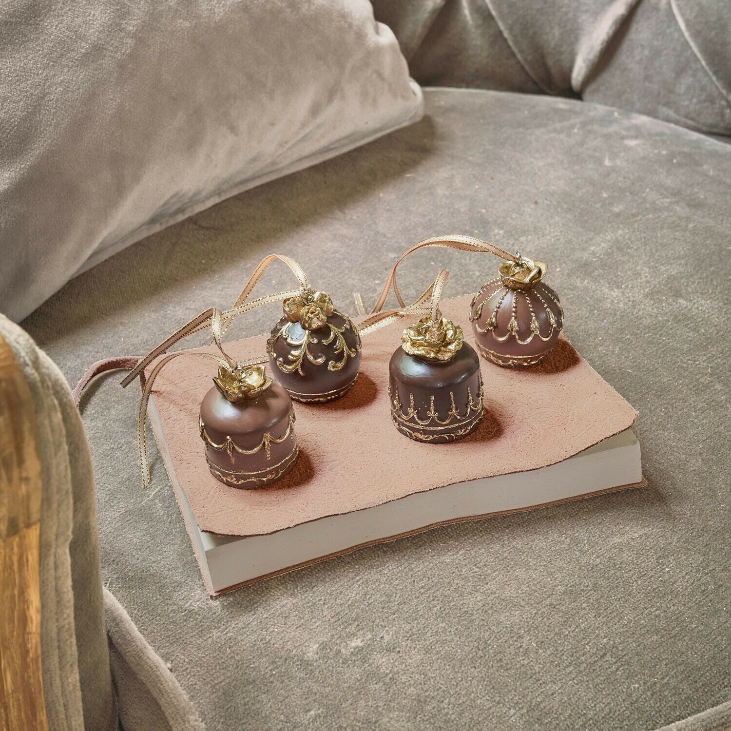 Lot de 4 décorations à suspendre Giottoini Lot de 4 décorations à suspendre Giottoini