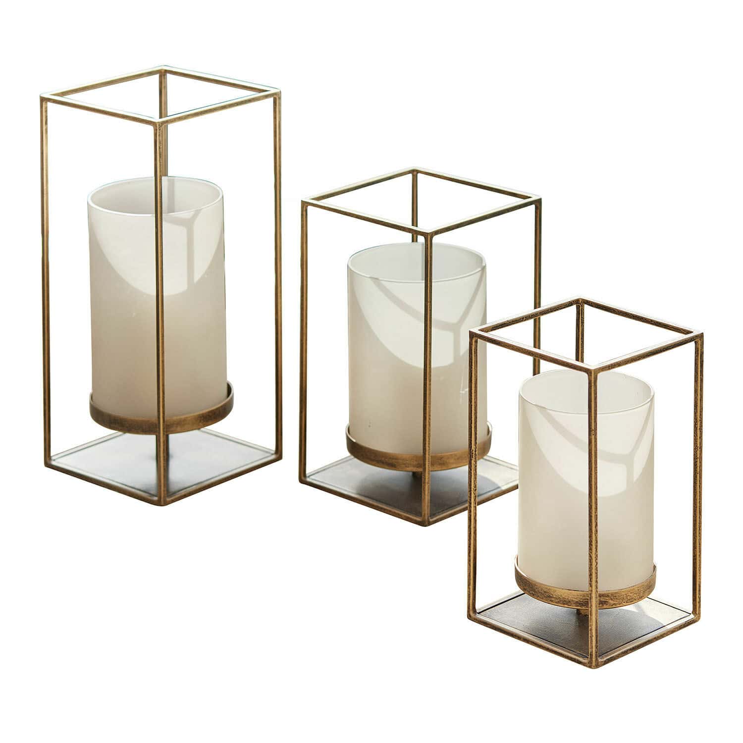 Lot de 3 photophores Vauxandre