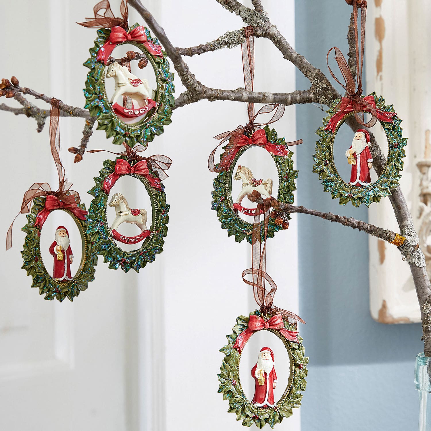 Lot de 6 décorations à suspendre Chaignes