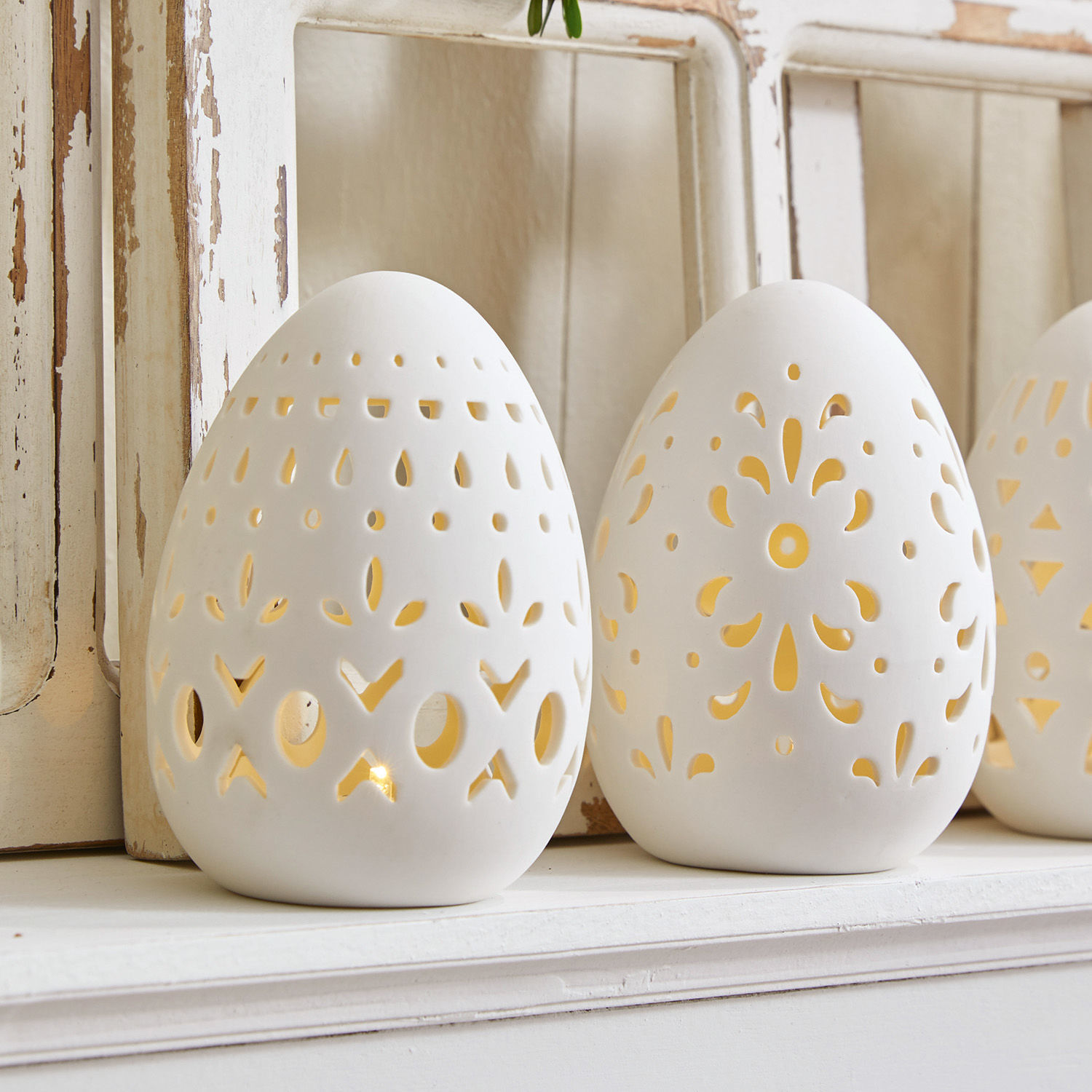 Lot de 3 œufs de Pâques Mouna