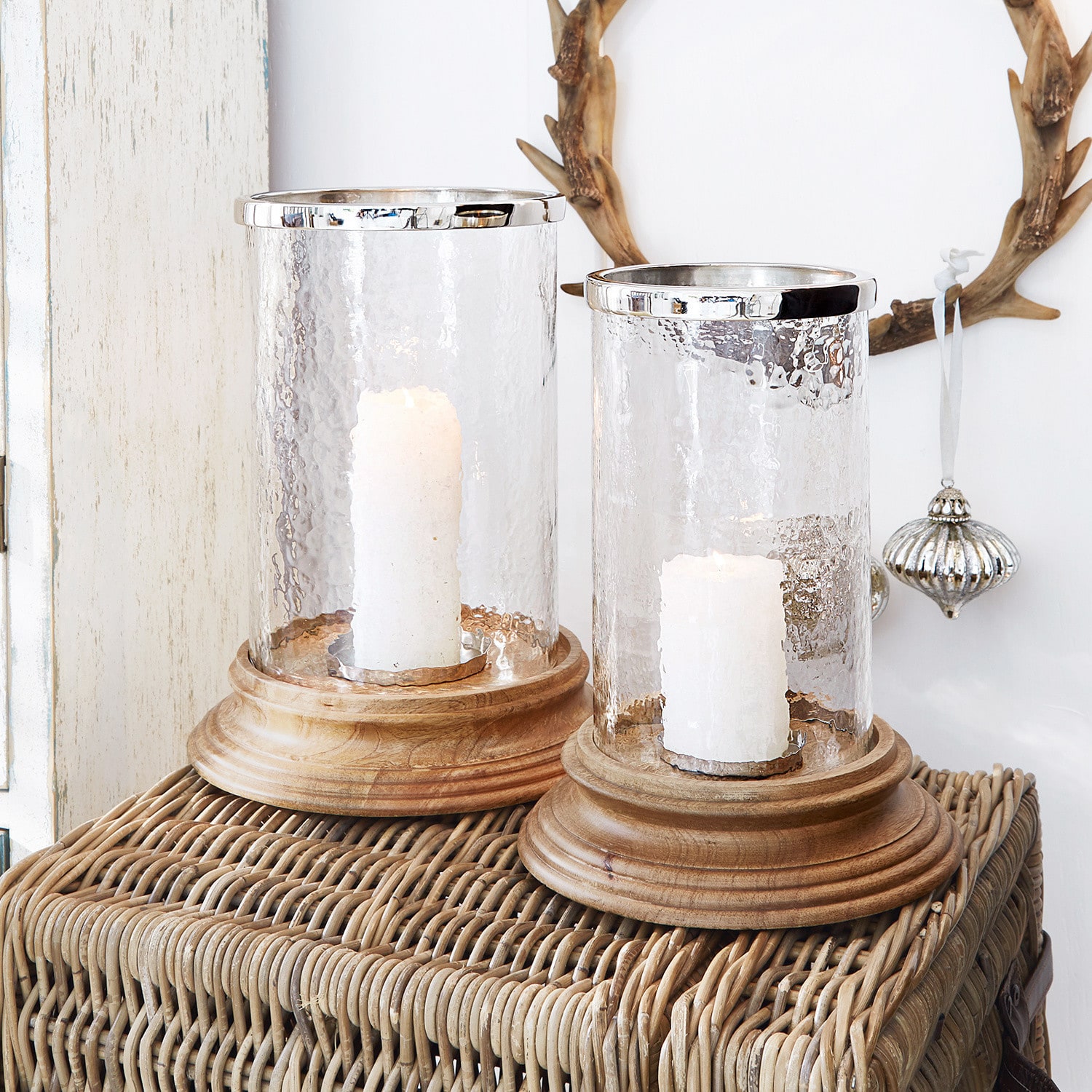 Lot de 2 photophores Plomfield