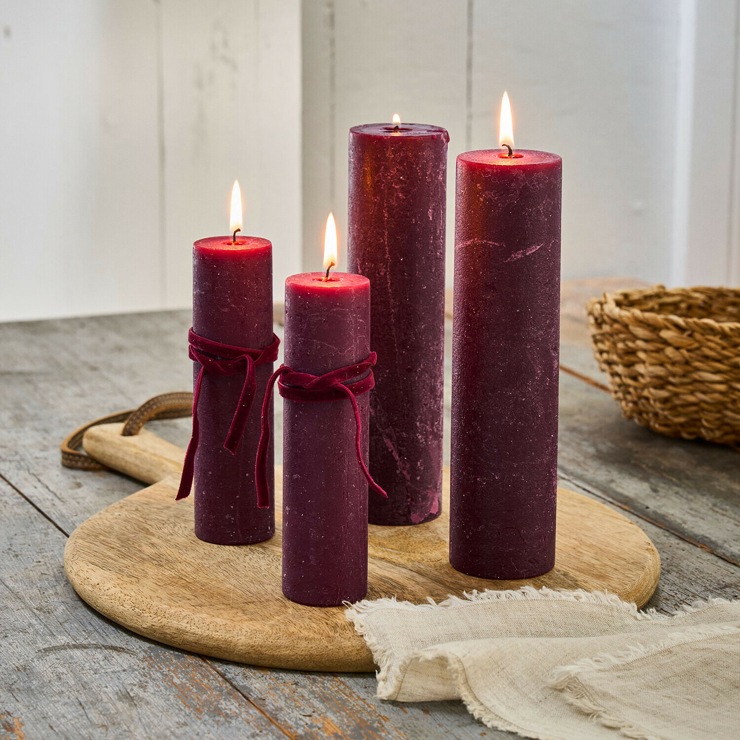 Lot de 4 bougies Avinal