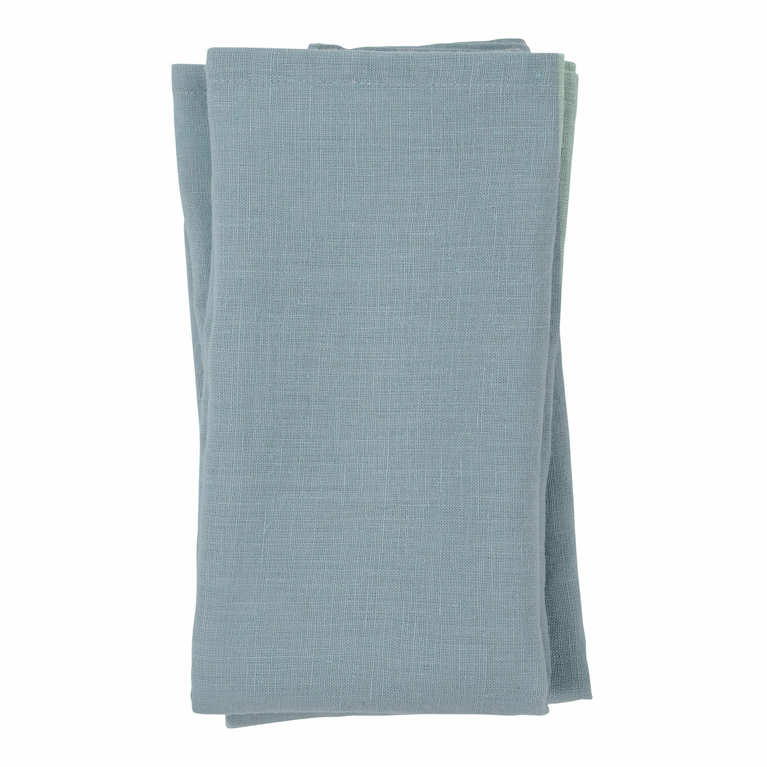 pétrole Lot de 4 serviettes en lin couleur pétrole pour décoration de table élégante