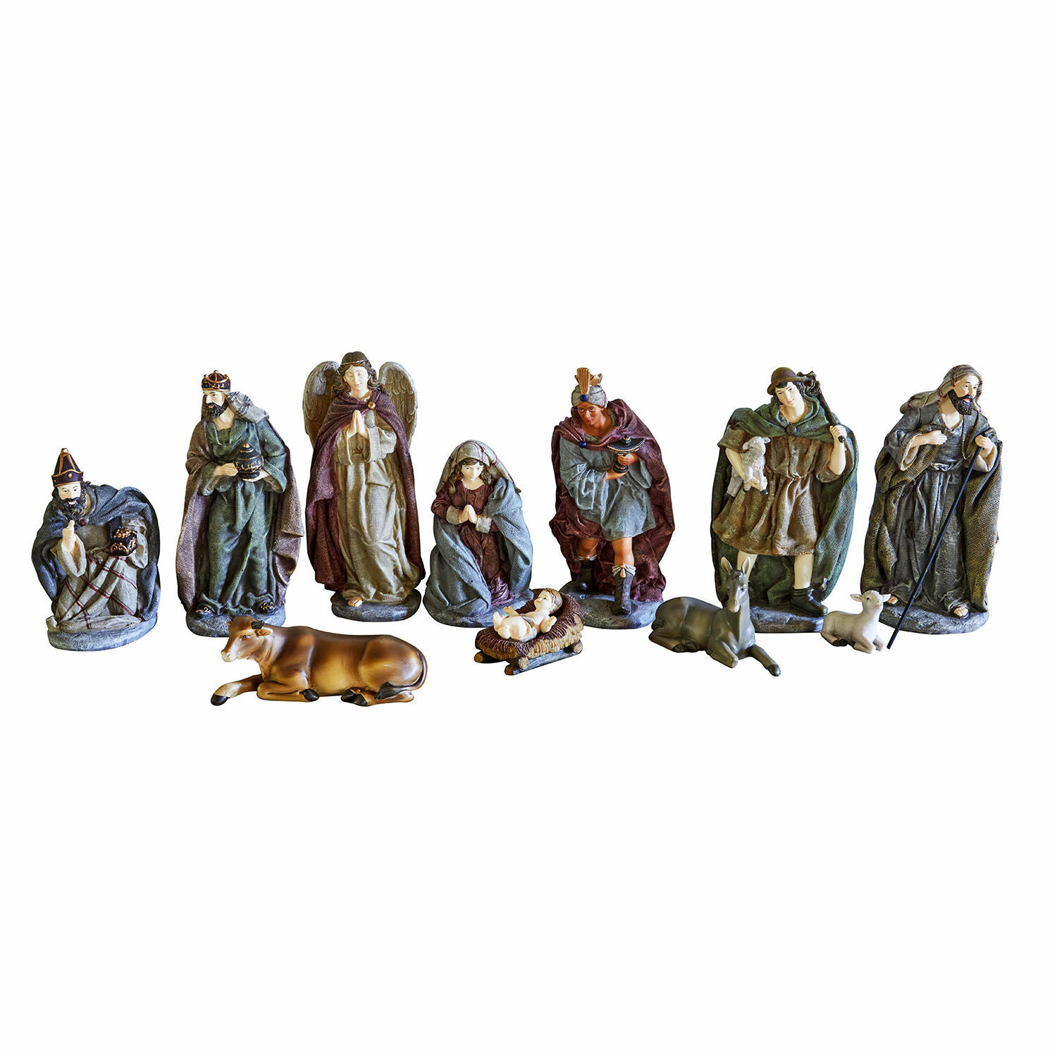 Lot de 11 personnages de crèche Luniva