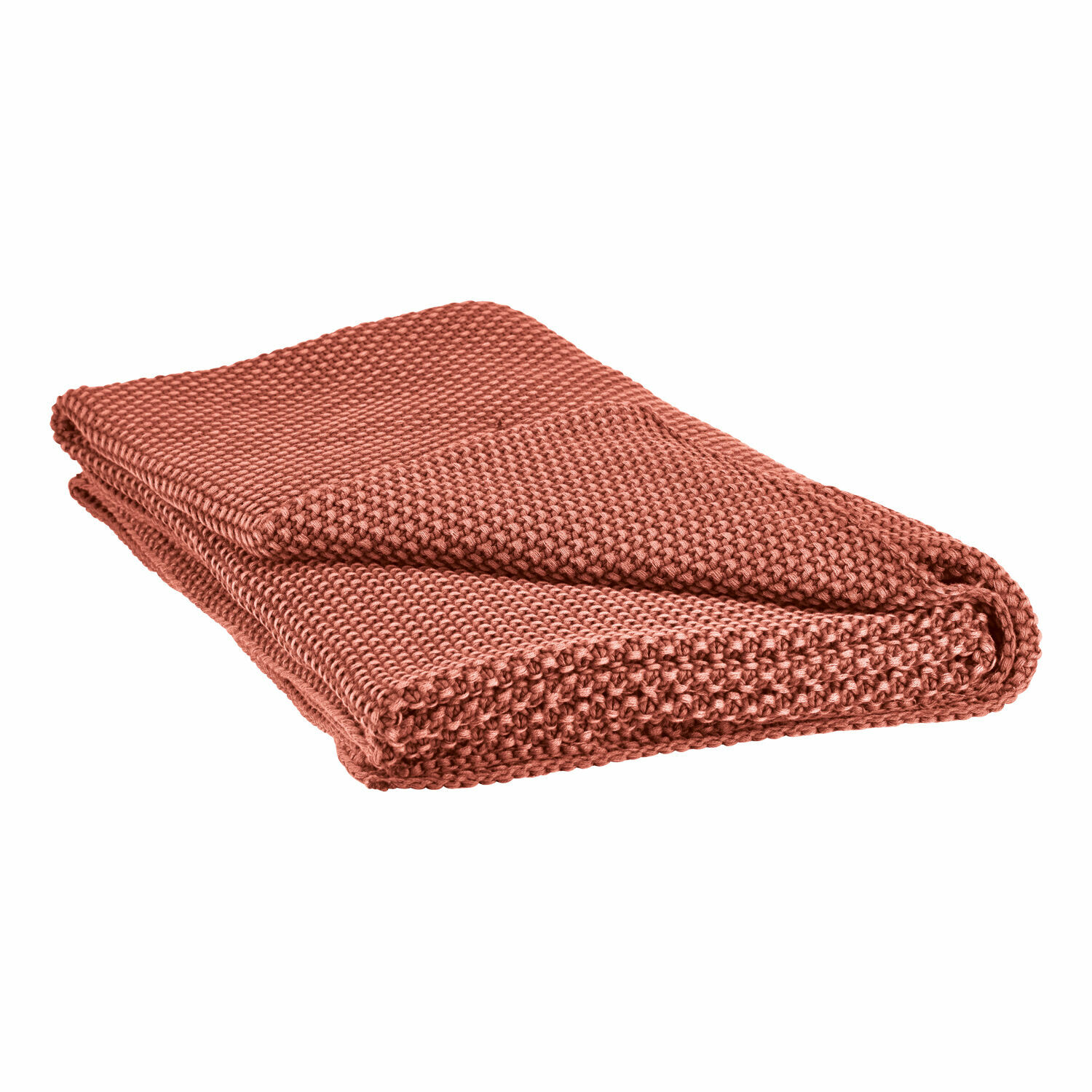 cuivré Plaid Amberley en tissu doux couleur rouille, parfait pour une ambiance chaleureuse à la maison.