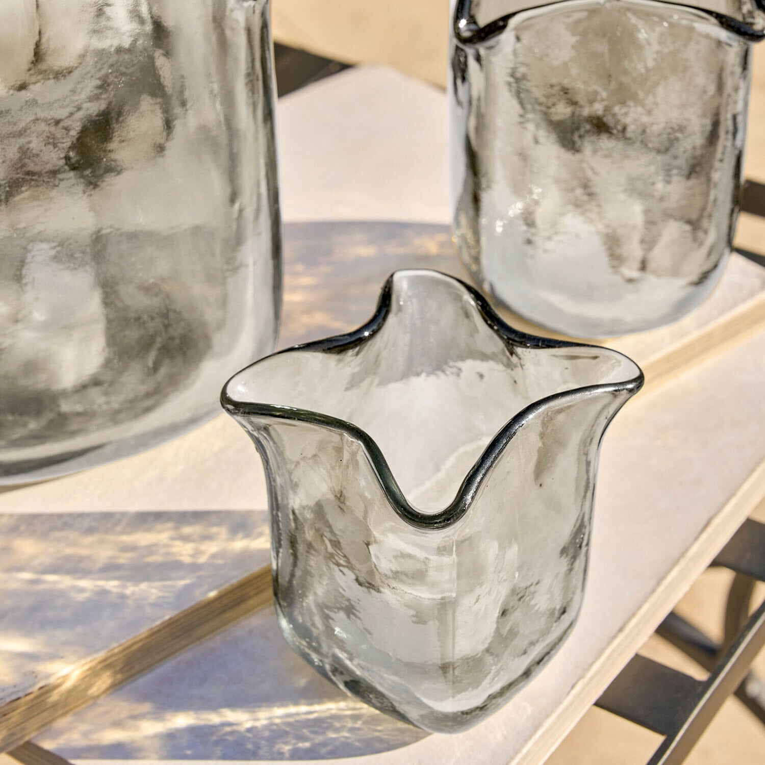 Lot de 3 photophores Ilomiane