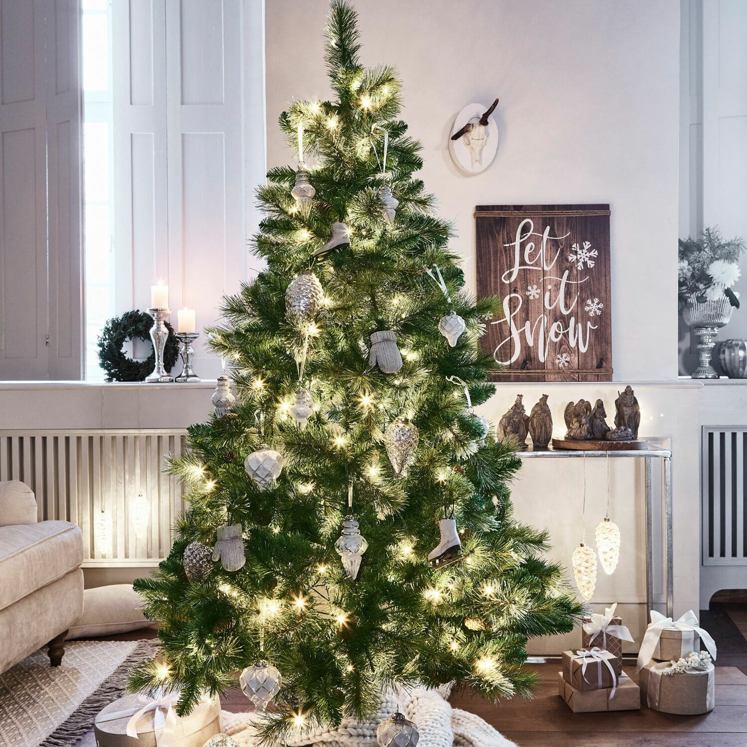 Lot de 4 décorations à suspendre Collines