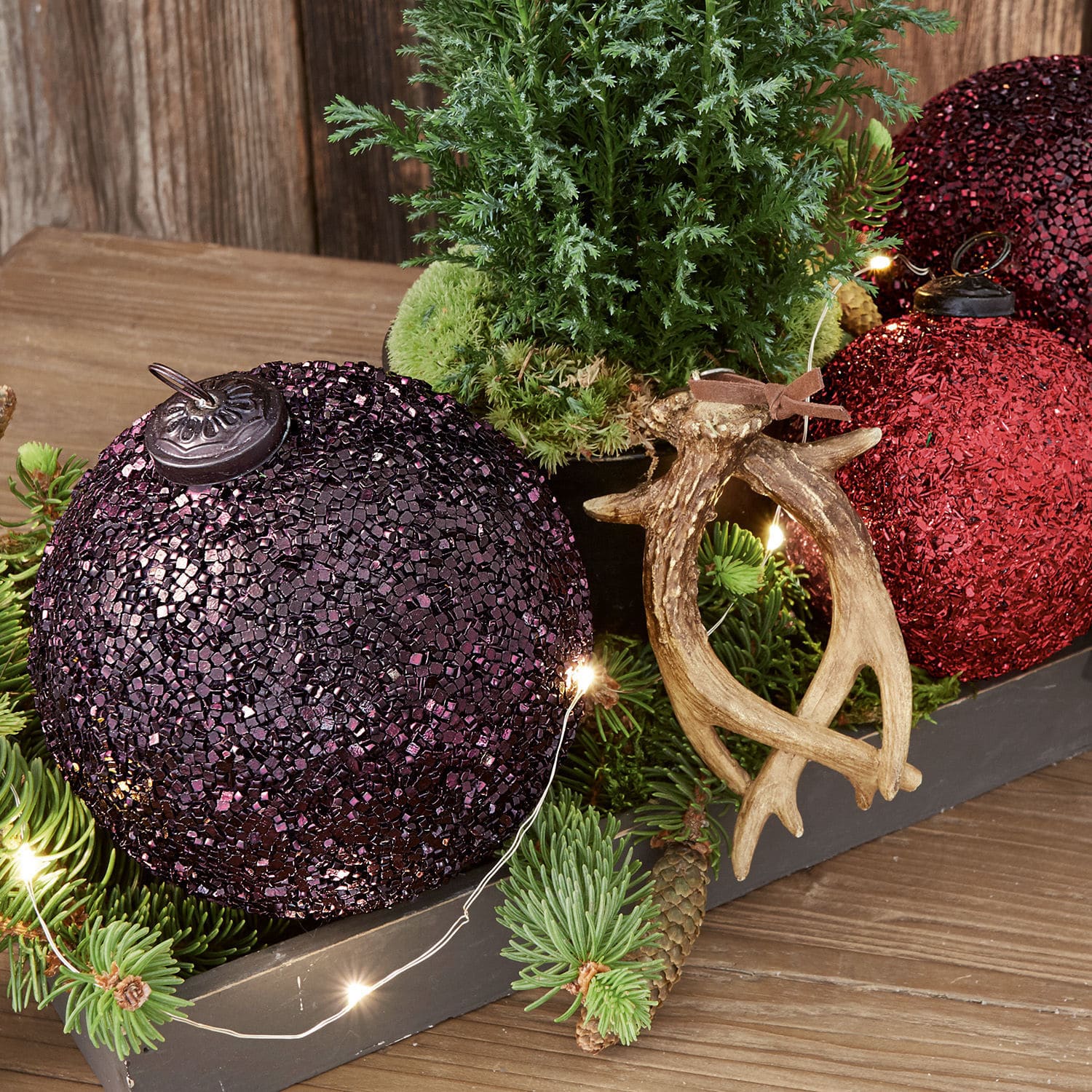 Lot de 3 boules de Noël Paserienne