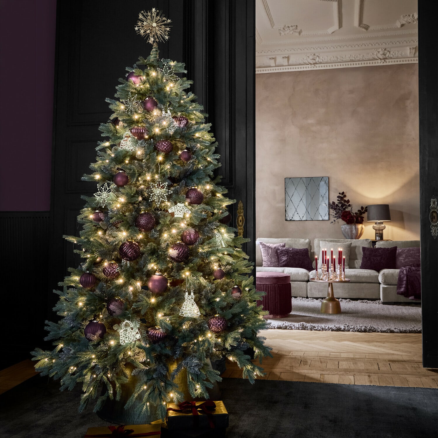 Lot de 6 boules de Noël Nuitelle
