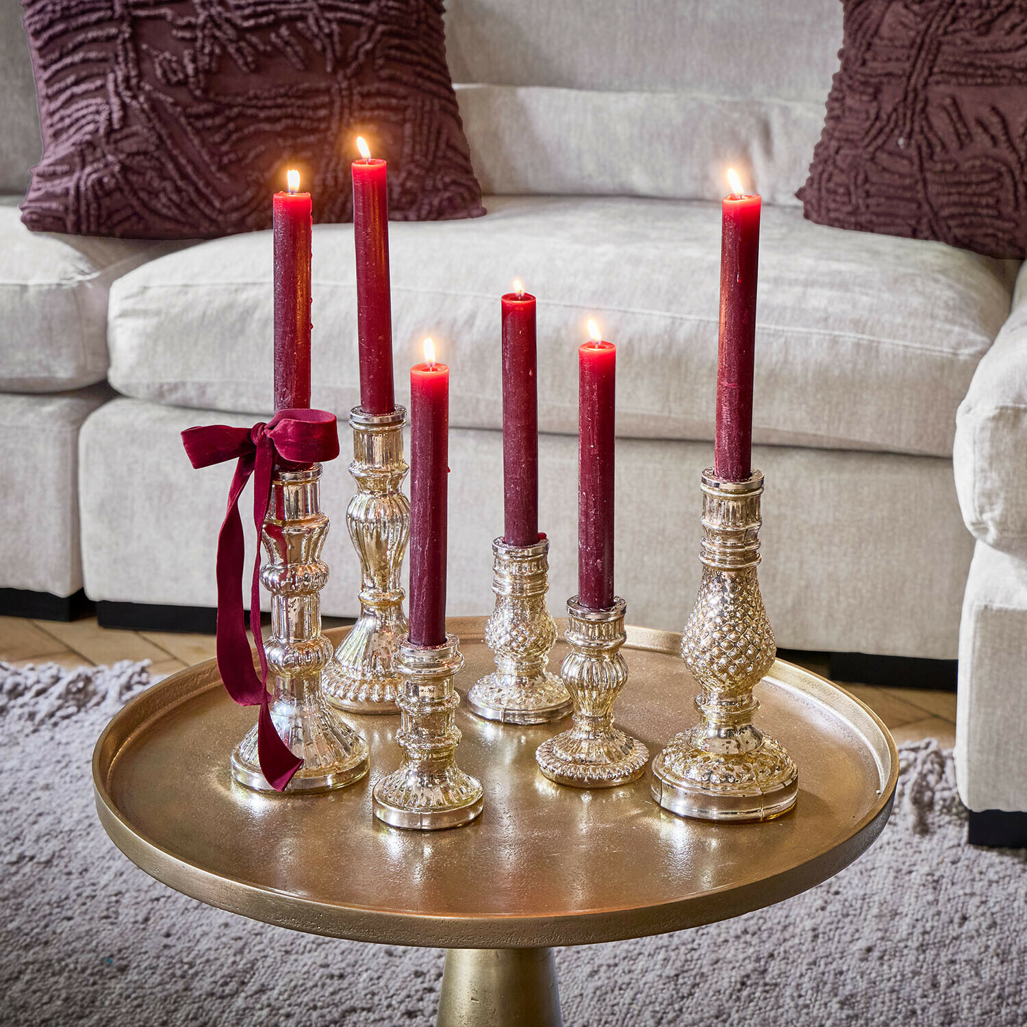 Lot de 6 bougeoirs Ironglow