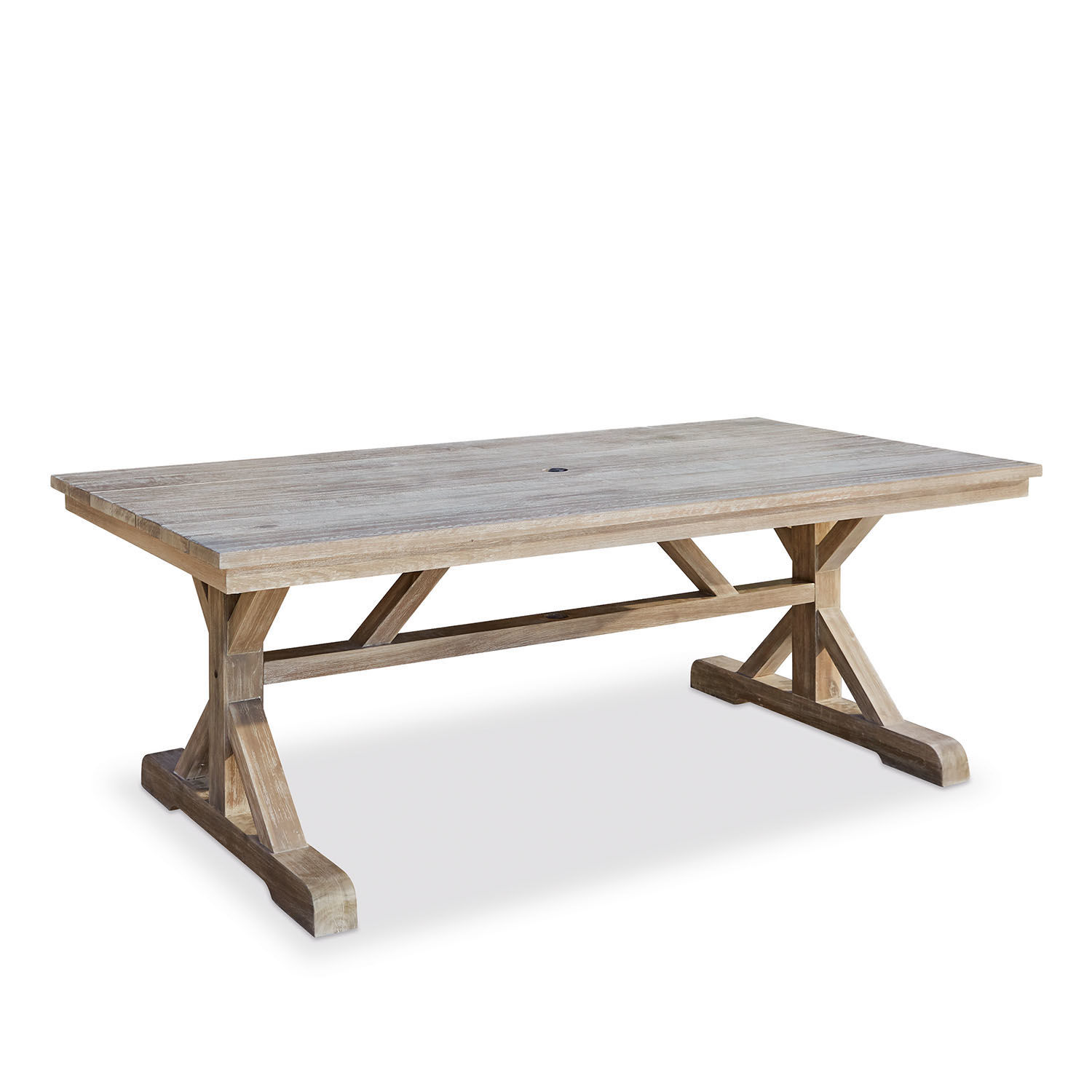 Table FSC®-100% Graslin Grande table de jardin en bois de teck naturel, parfaite pour terrasse et espace extérieur