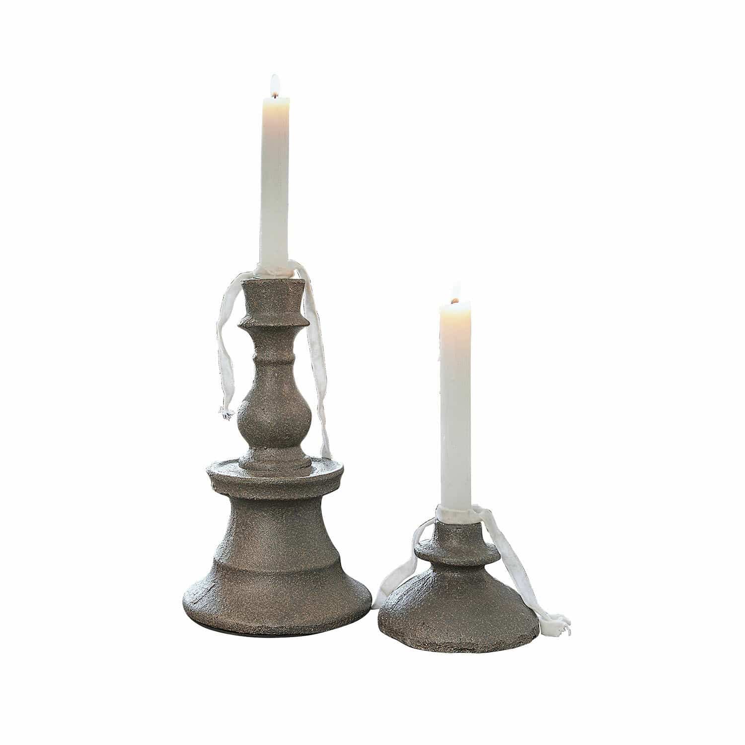 Lot de 2 bougeoirs 