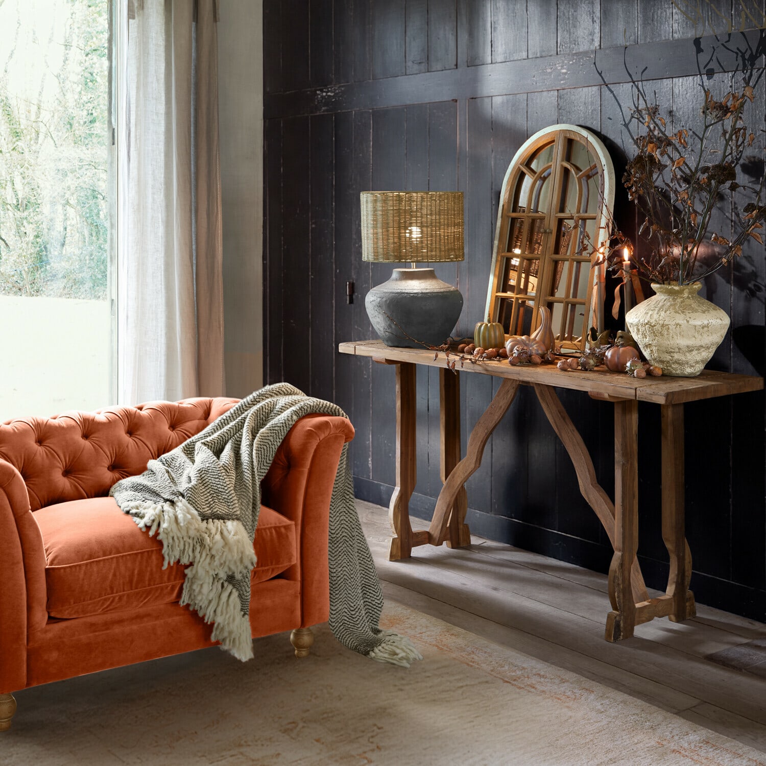 Fenêtre décorative avec miroir Montévine
