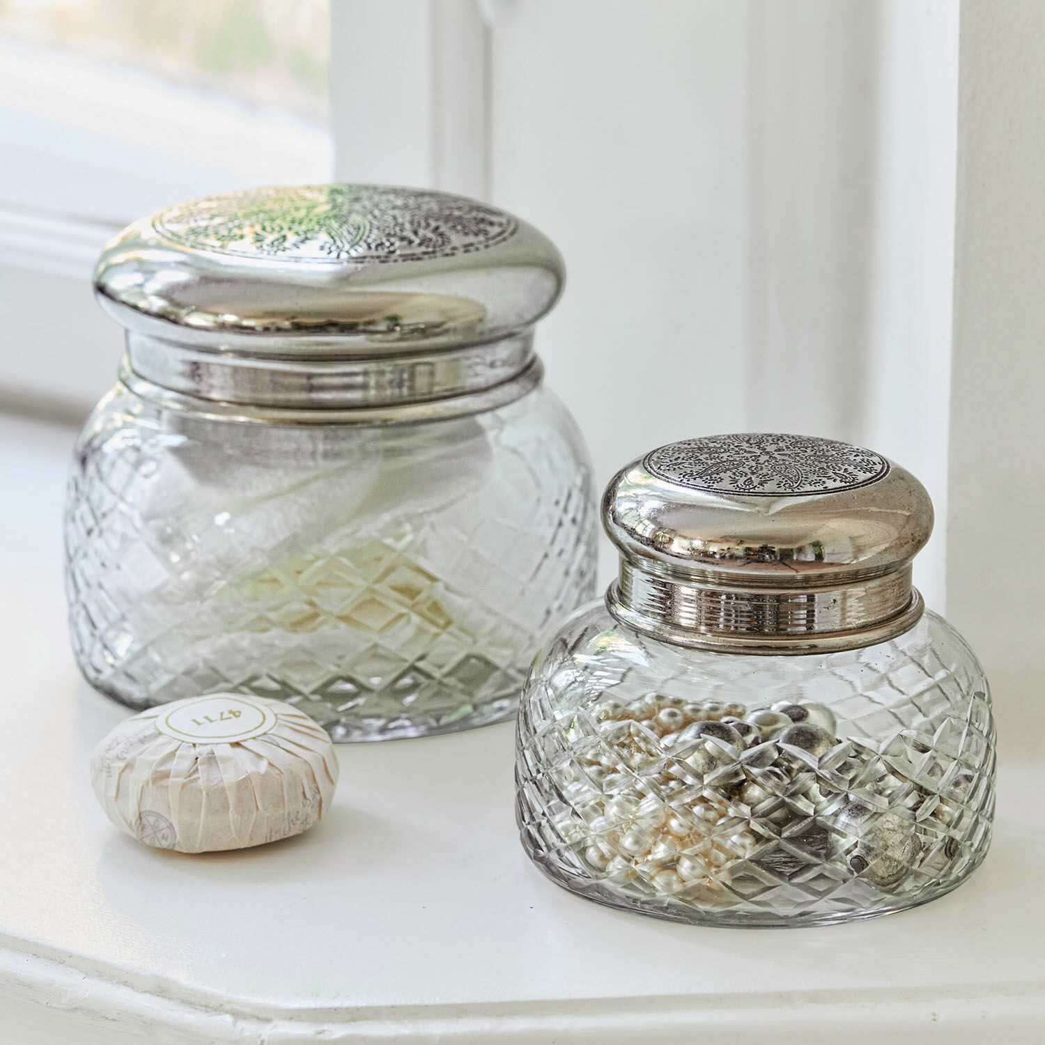 Lot de 2 pots en verre Ballot