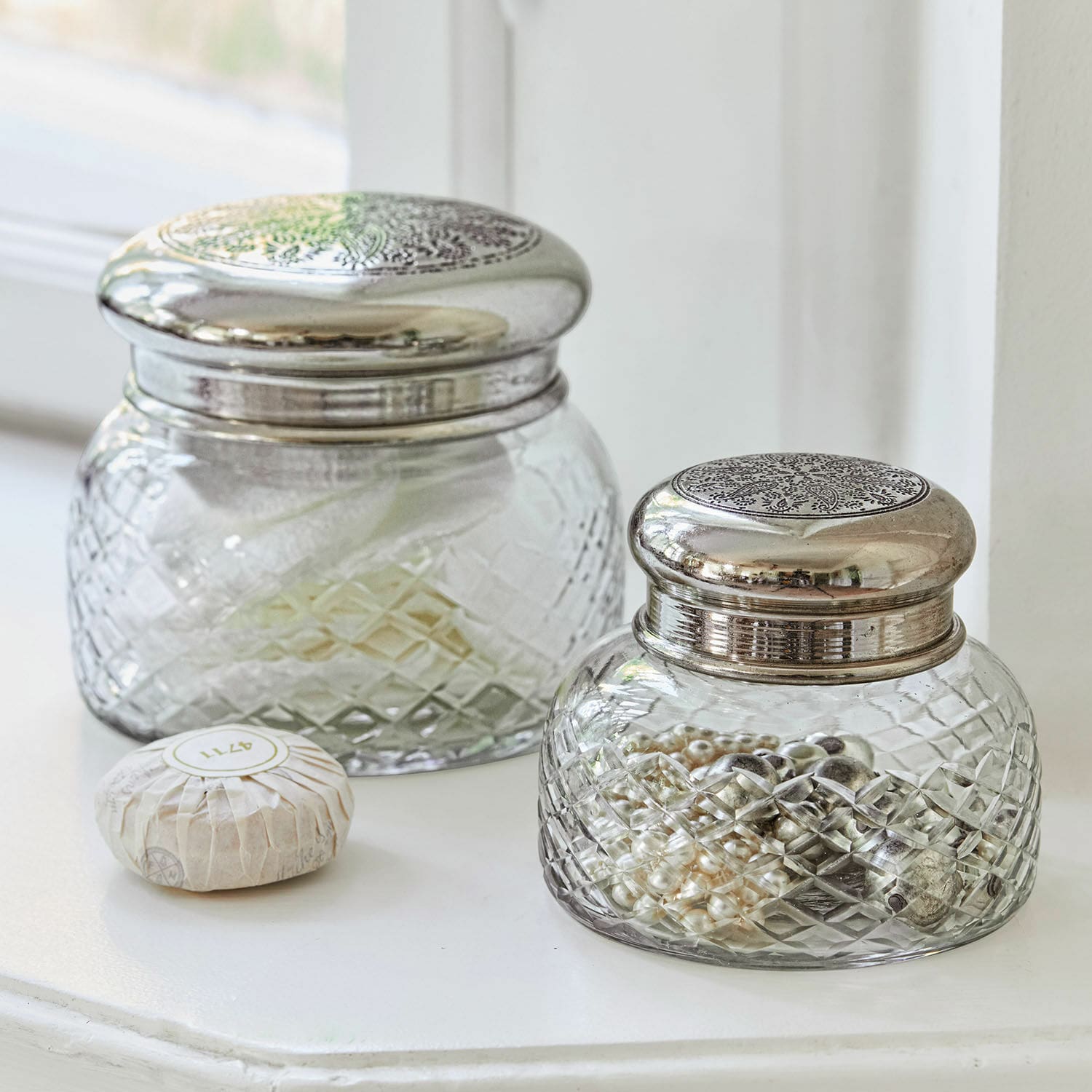 Lot de 2 pots en verre Ballot