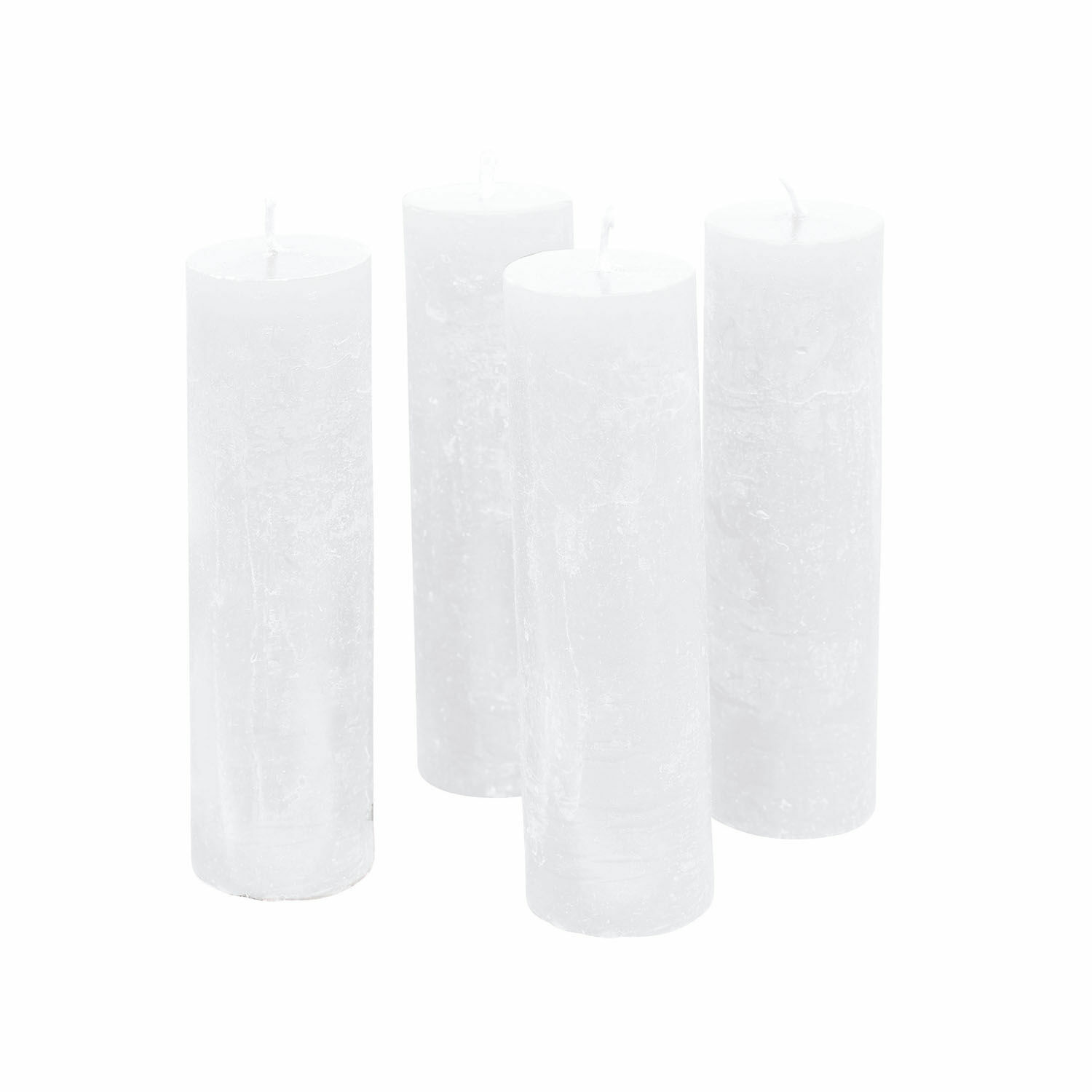 crème Lot de 4 bougies crème Muriel en cire, décoration élégante pour intérieur cosy
