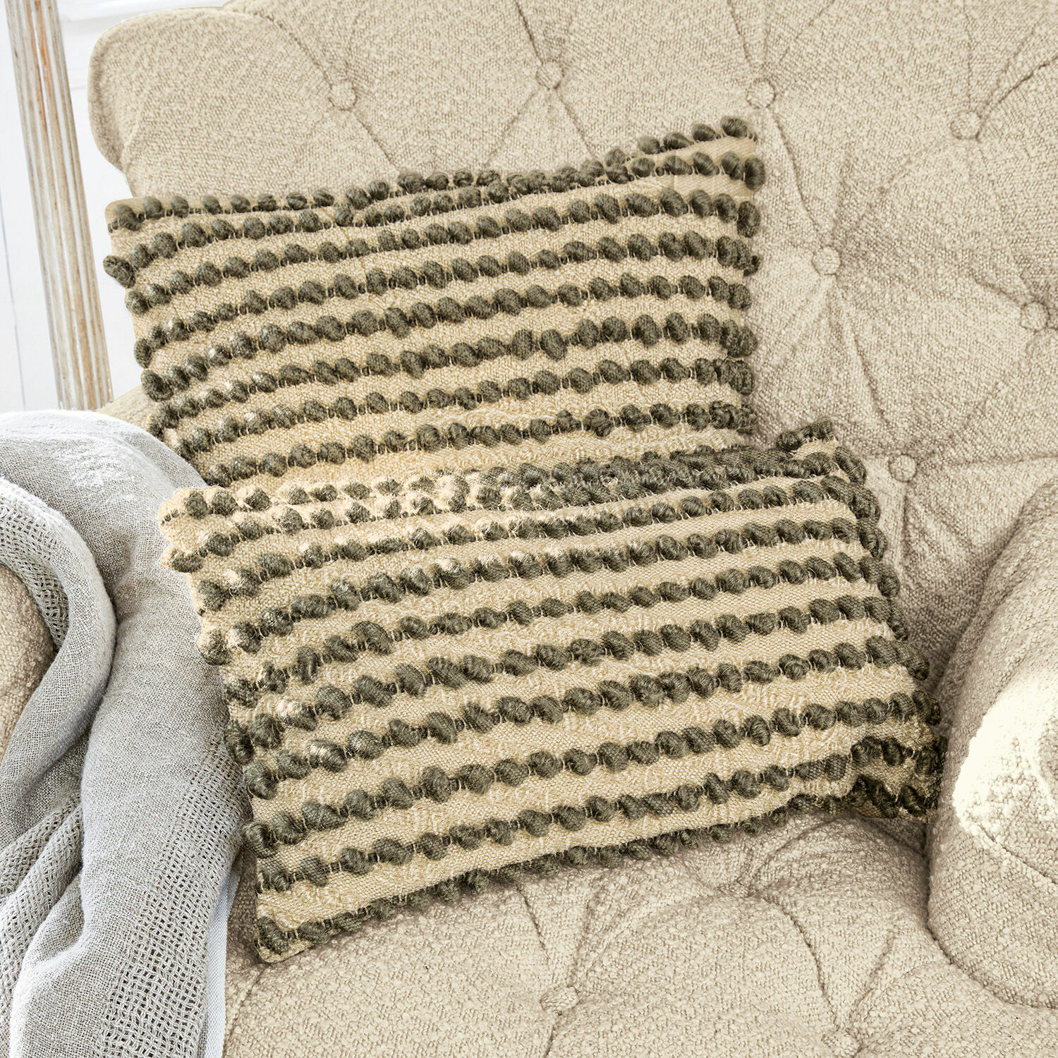Lot de 2 housses de coussins Madien