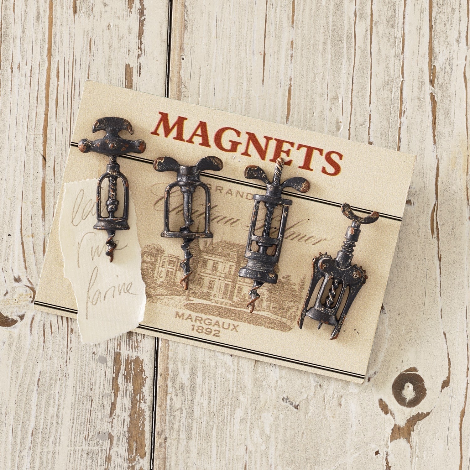 Lot de 4 aimants Corkscrew