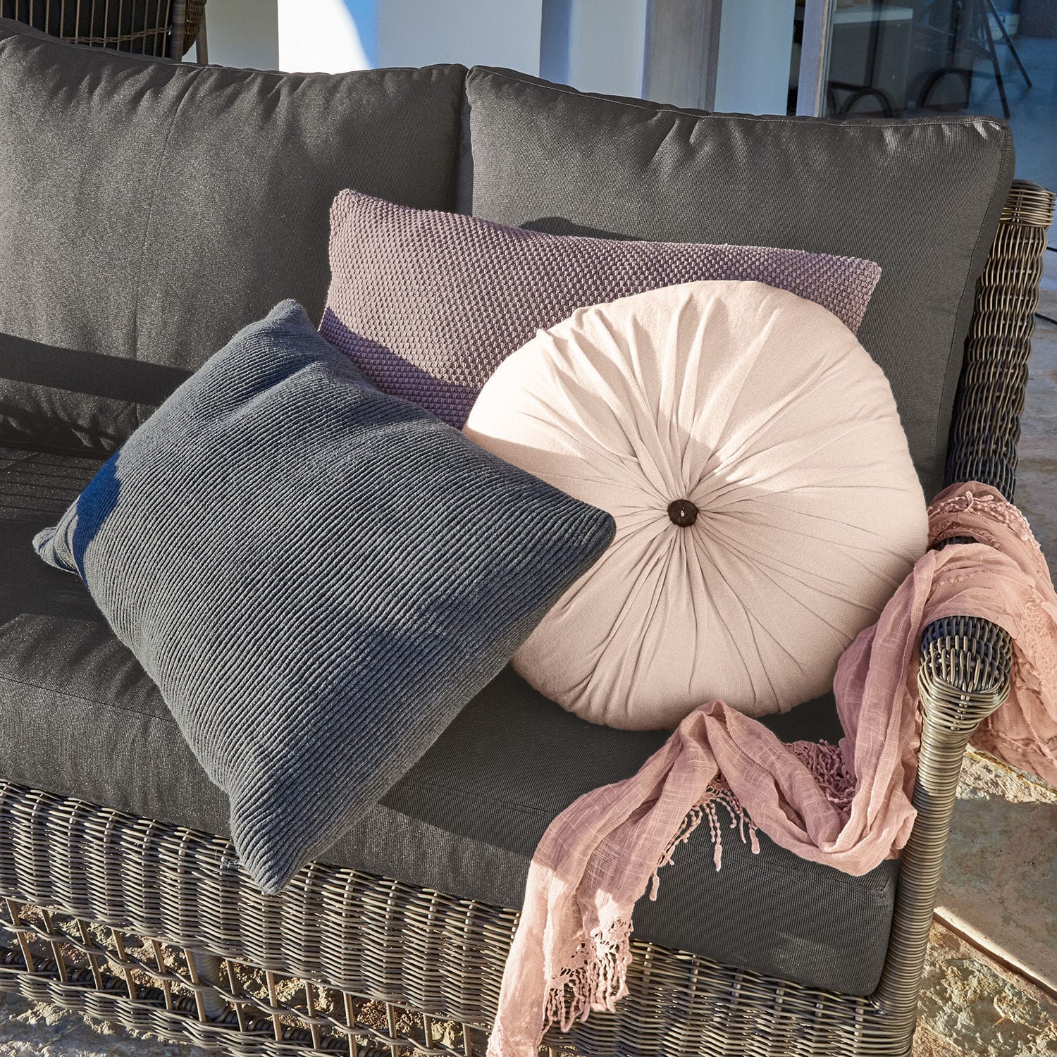 Lot de 3 coussins Asla