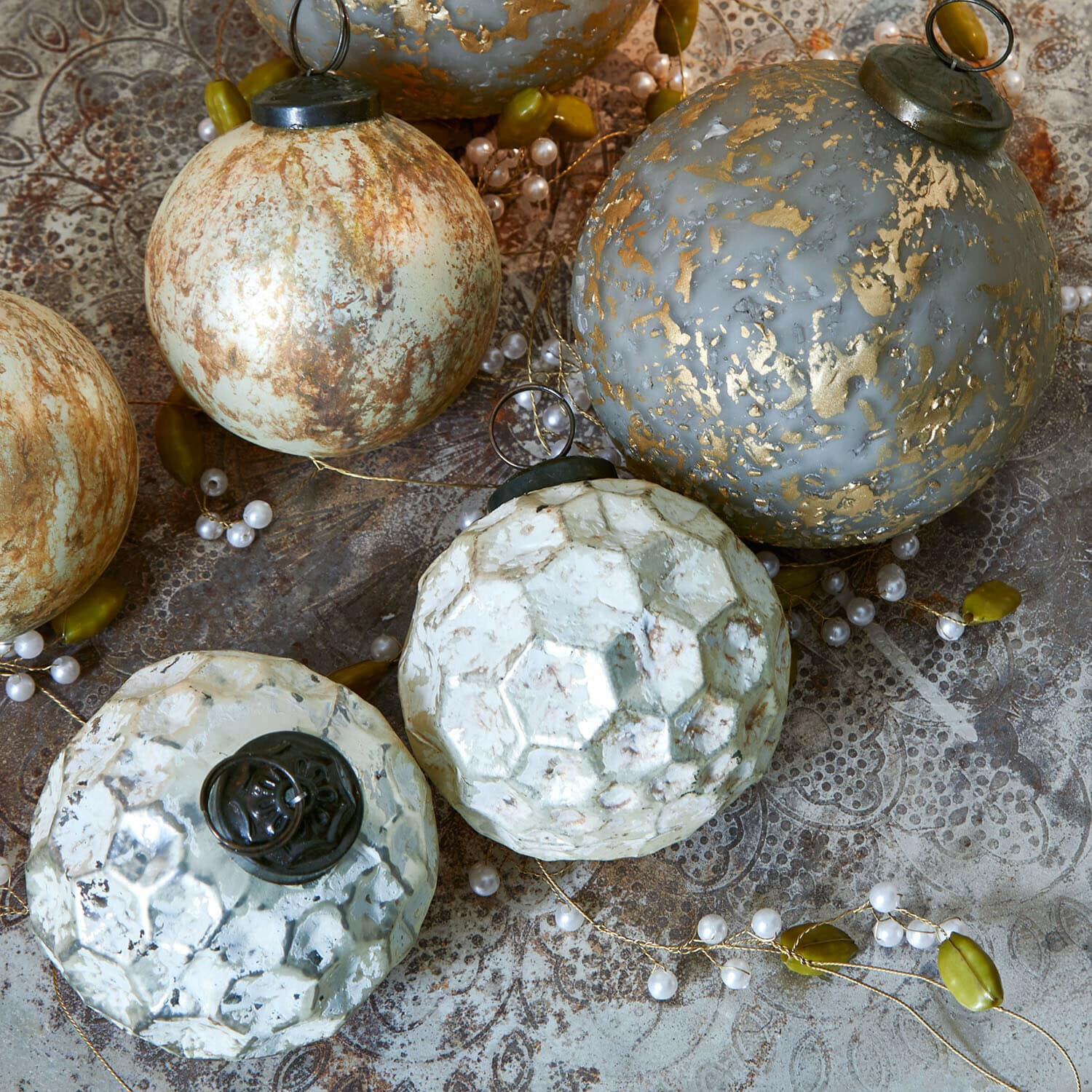 Set de 6 boules de Noël Bellezia