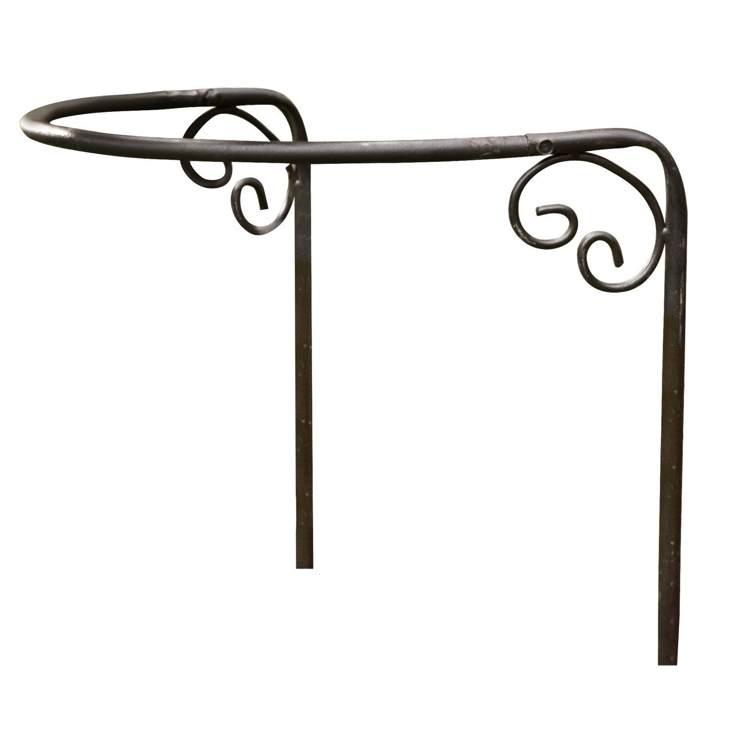 Support pour rosiers Cunfin Support de plante en métal noir avec ornements en spirale pour jardin ou balcon