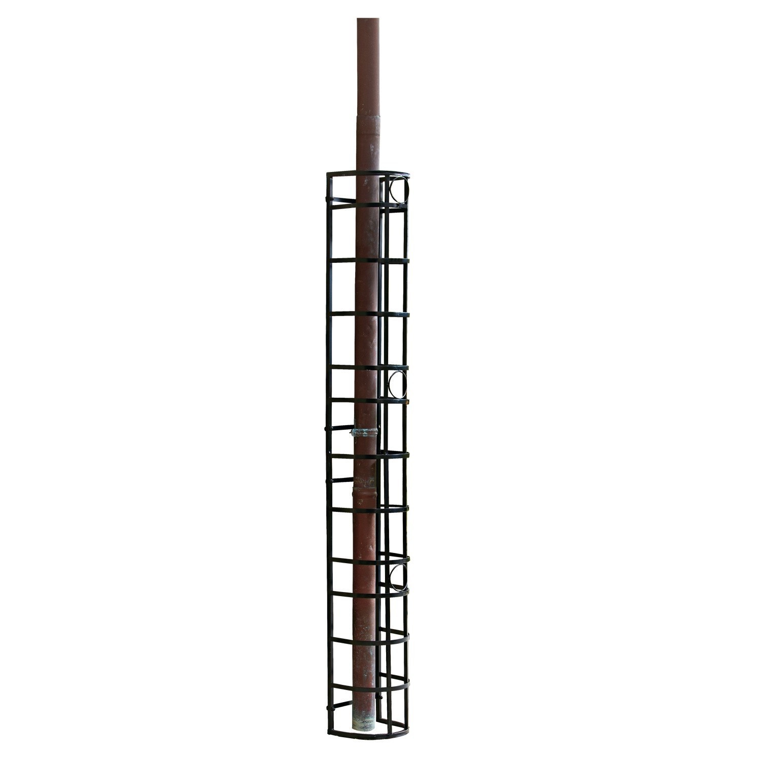 Treillage Vitot Protection en métal noir pour tuyau, robuste et pratique pour jardin ou maison