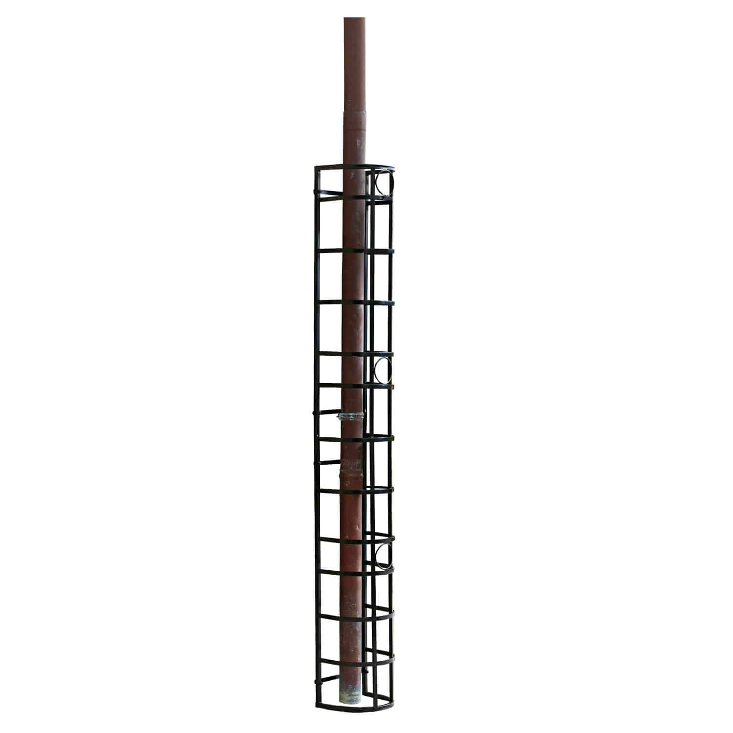 Treillage Vitot Protection en métal noir pour tuyau, robuste et pratique pour jardin ou maison