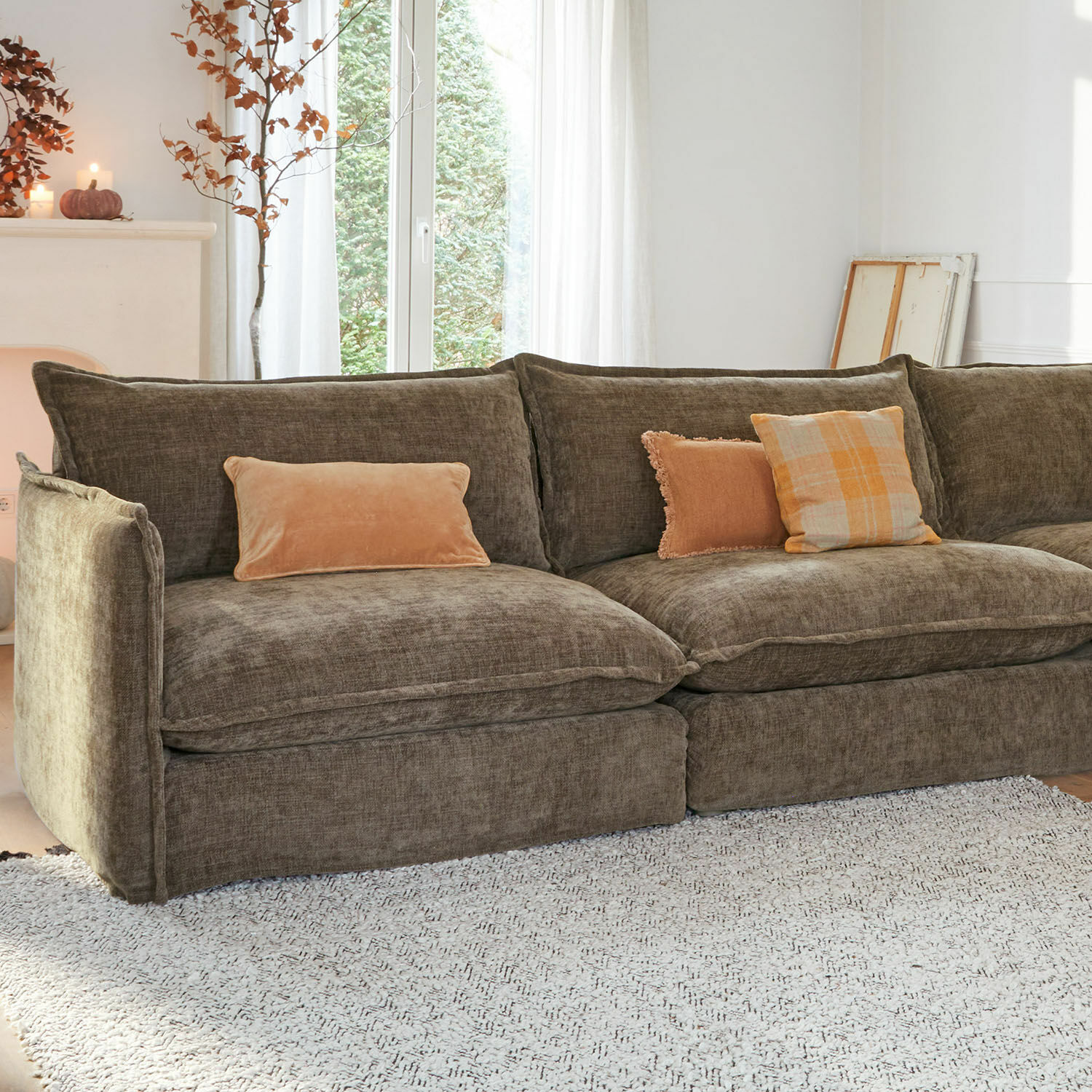 Lot de 3 housses de coussins Léonille