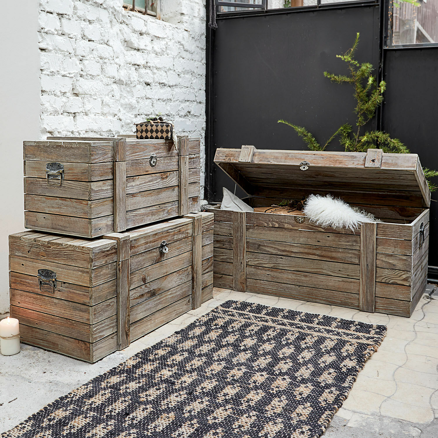Lot de 3 malles Morley