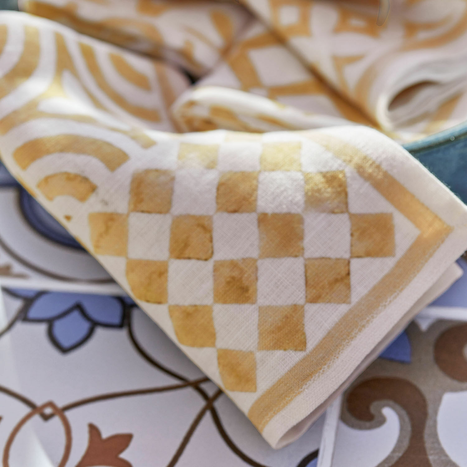 Lot de 4 serviettes Larvaux