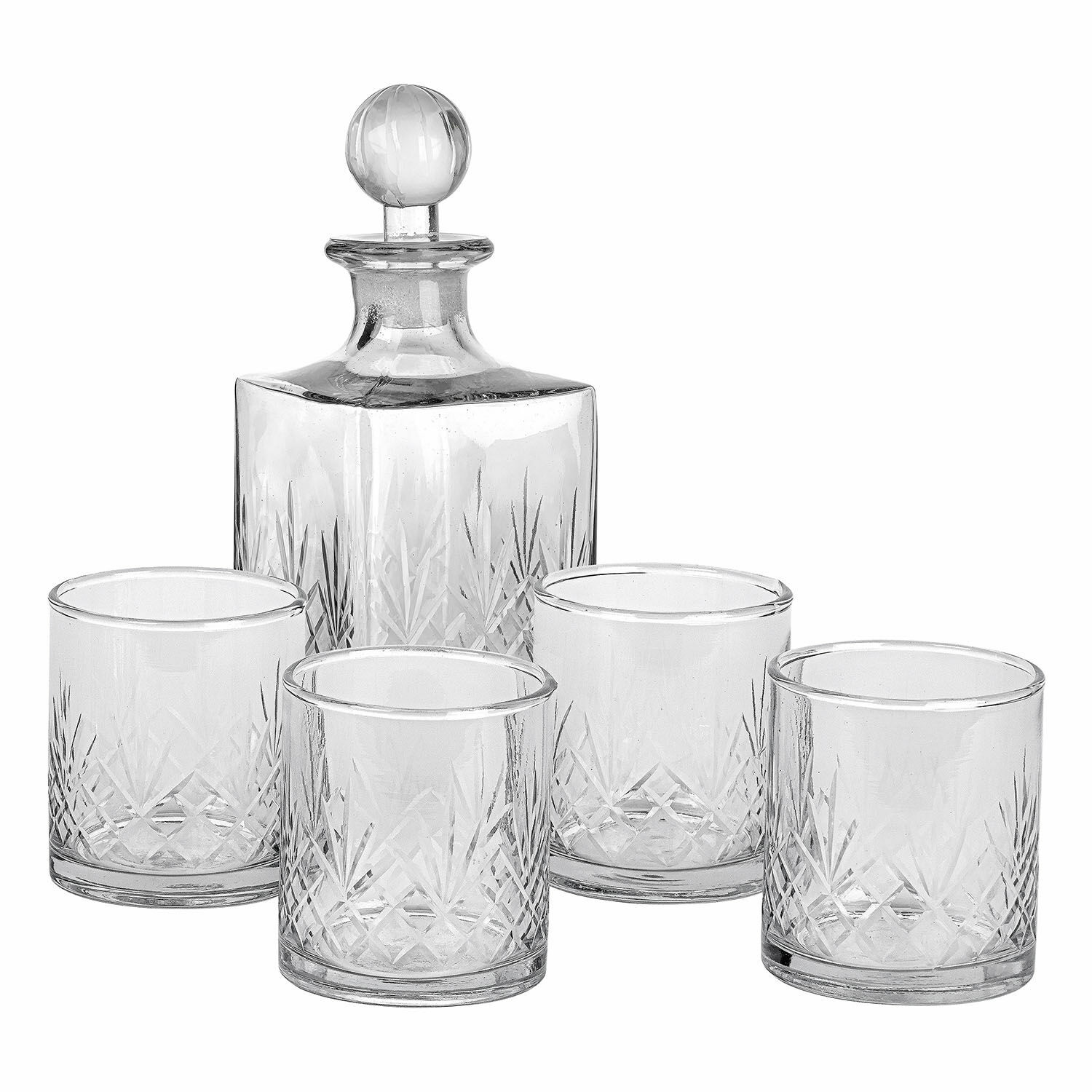 Carafe et lot de 4 verres Kerrington