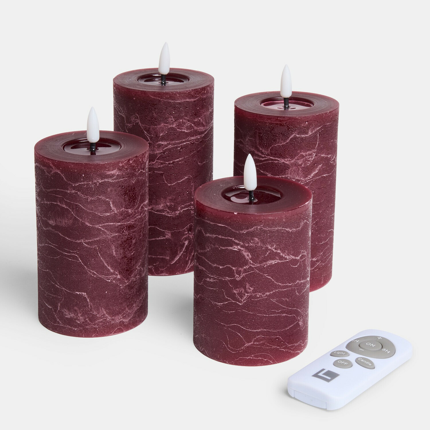 Lot de 4 bougies cylindriques à LED Ljusvik Lot de 4 bougies cylindriques à LED Ljusvik
