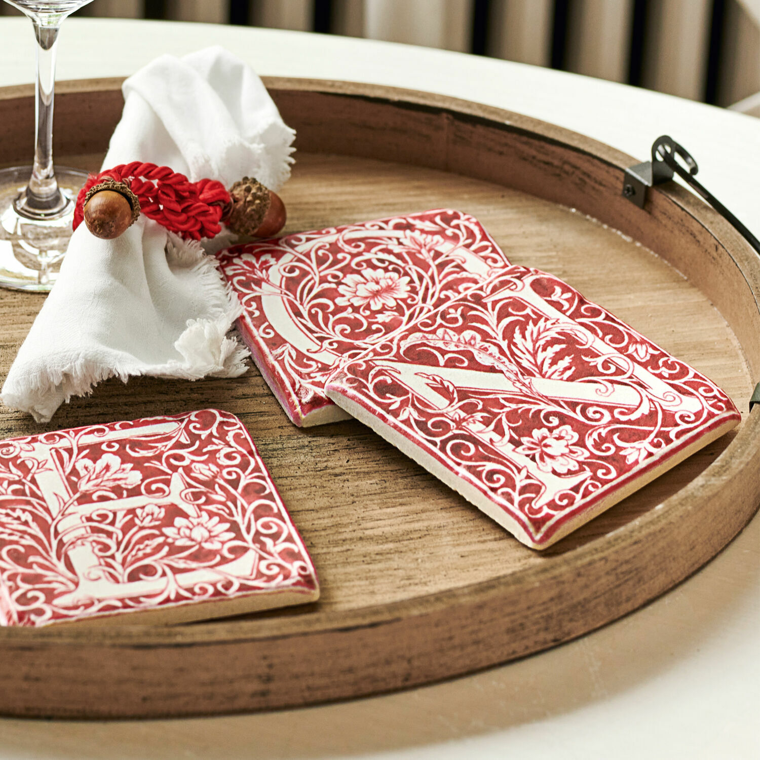 Lot de 4 dessous de verre Antigua