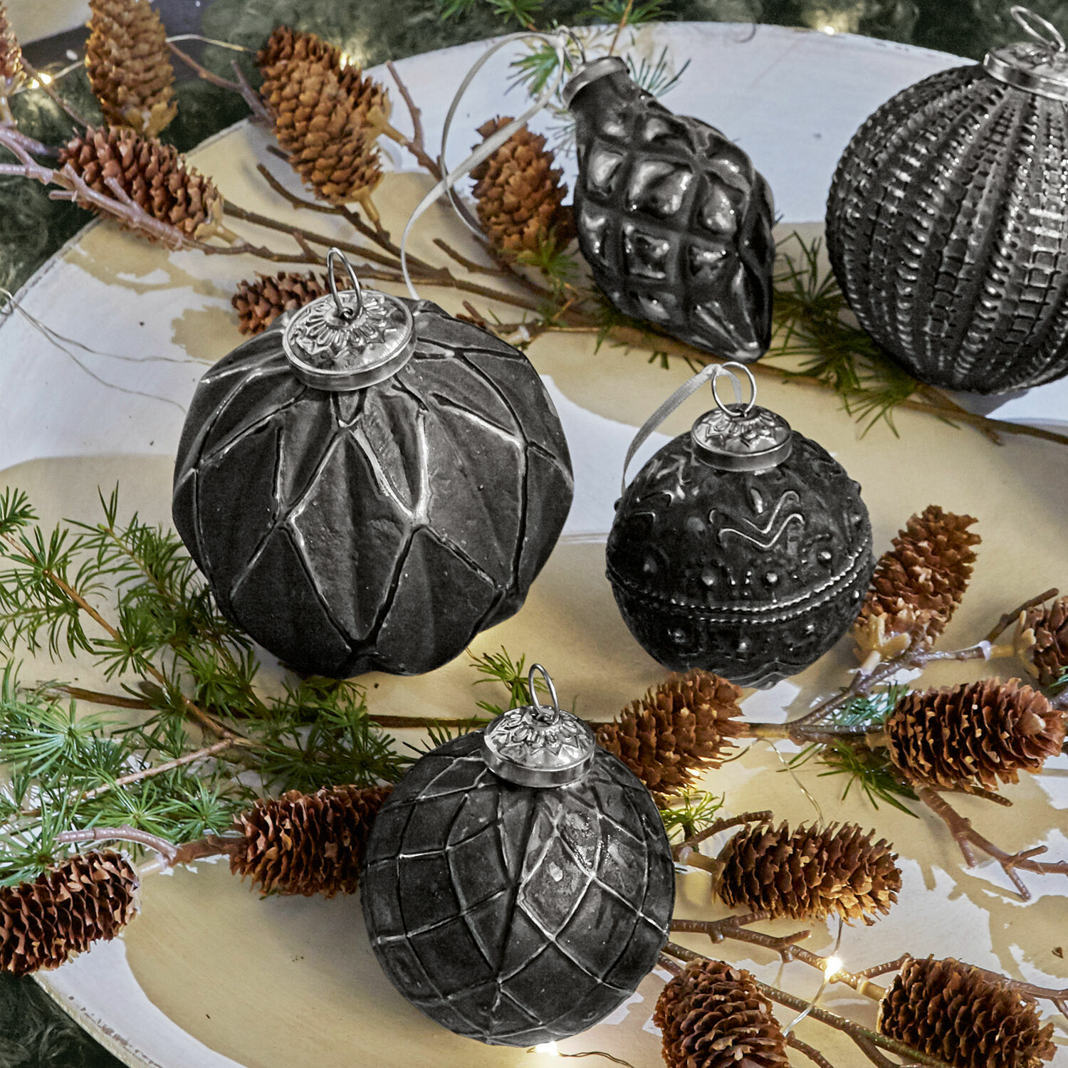 Lot de 6 décorations de Noël Villeurs