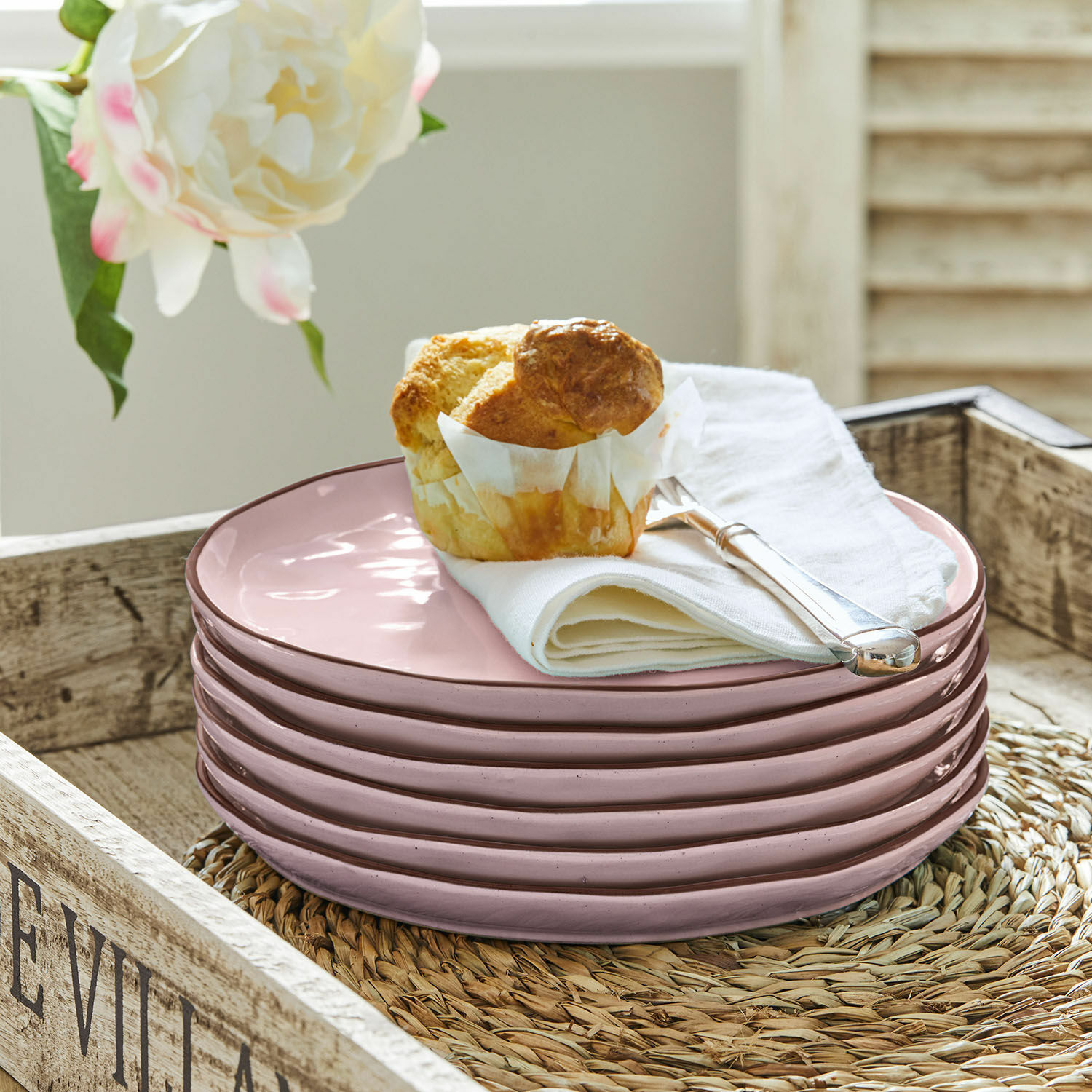 Lot de 6 assiettes à dessert Biarré