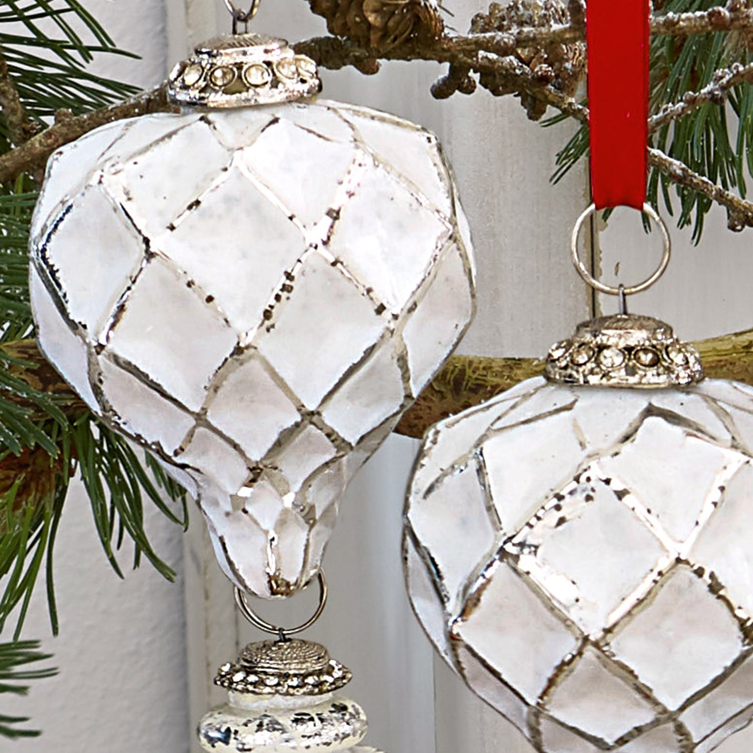 Lot de 6 décorations de Noël Cyrano