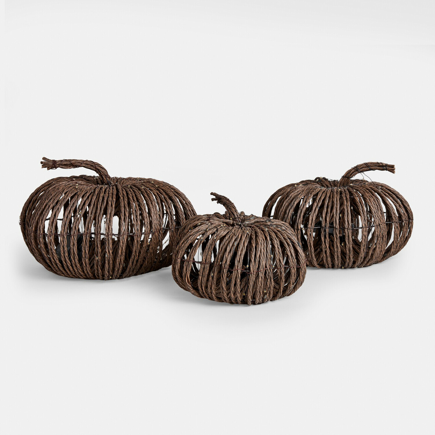 Lot de 3 citrouilles à LED Ysolann