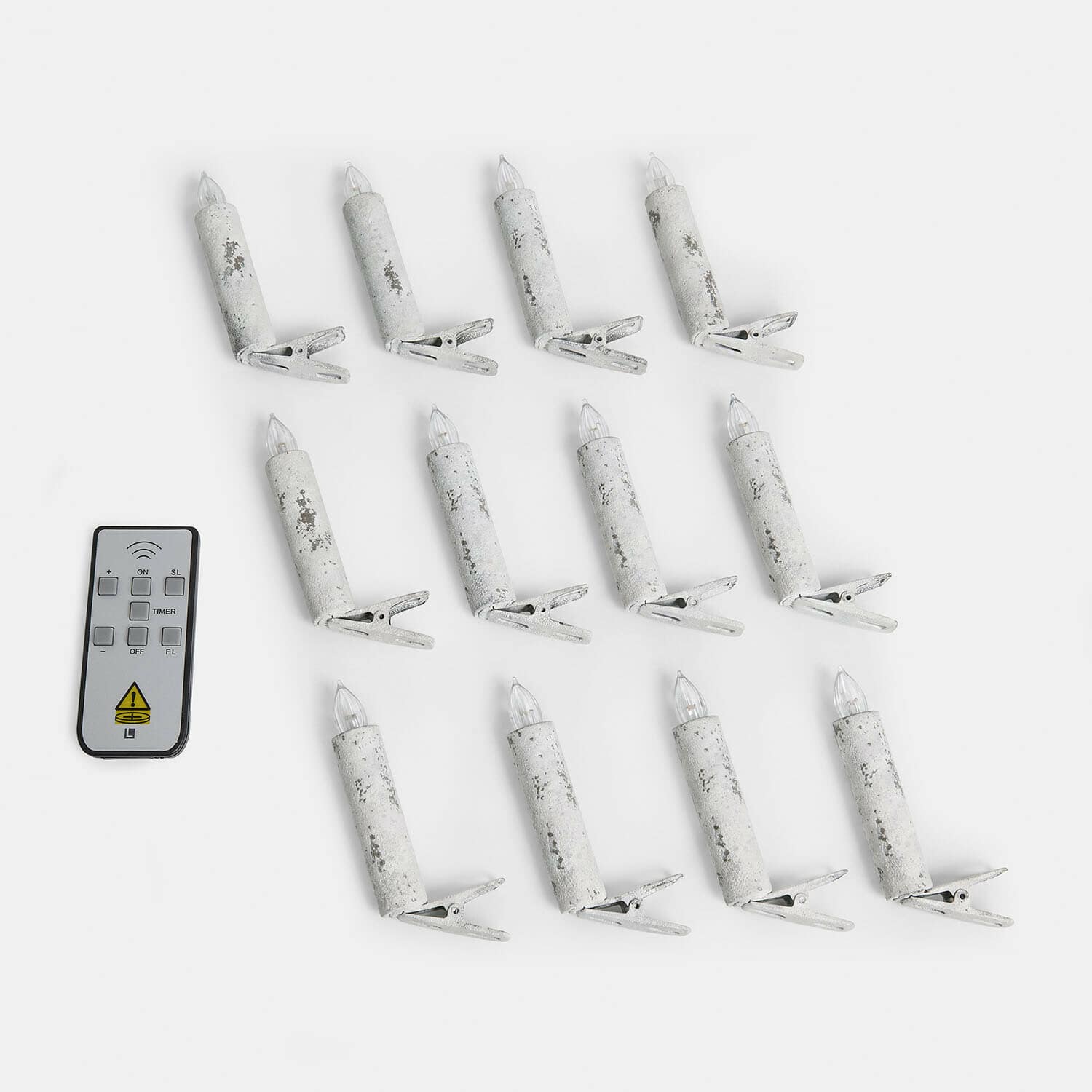 Lot de 12 bougies LED pour sapin Thorivelle