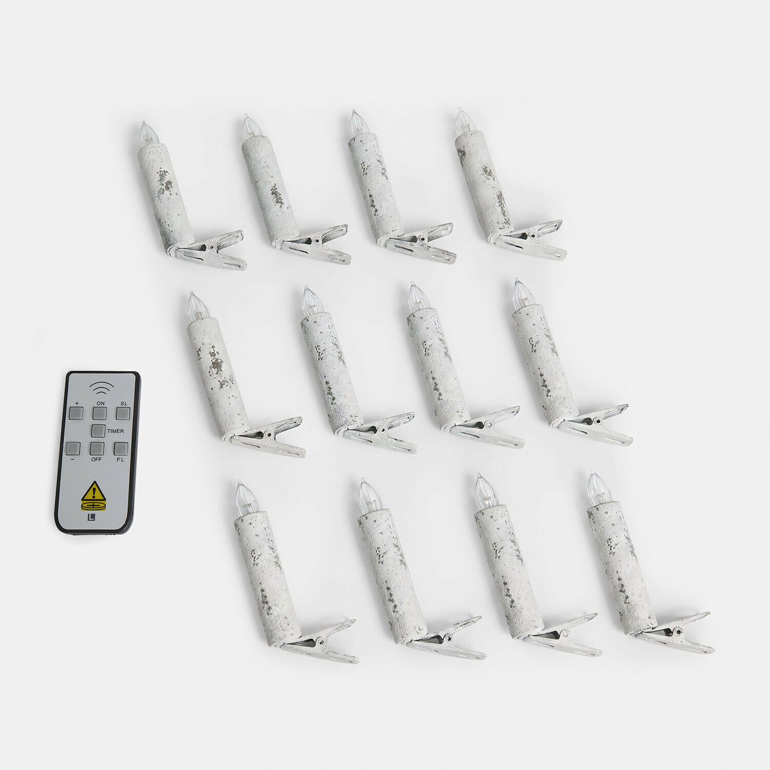 Lot de 12 bougies LED pour sapin Thorivelle