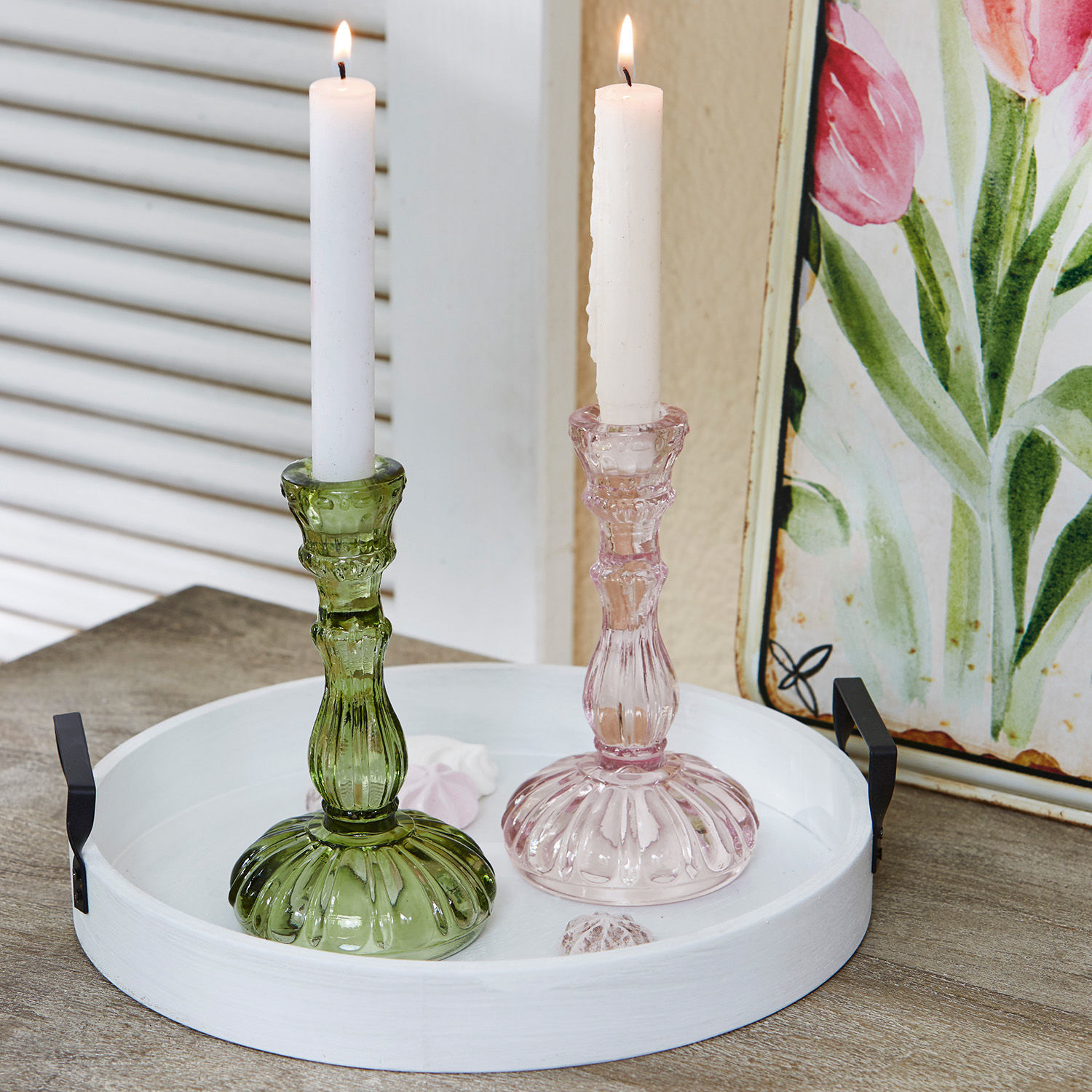 Lot de 2 bougeoirs Luketa