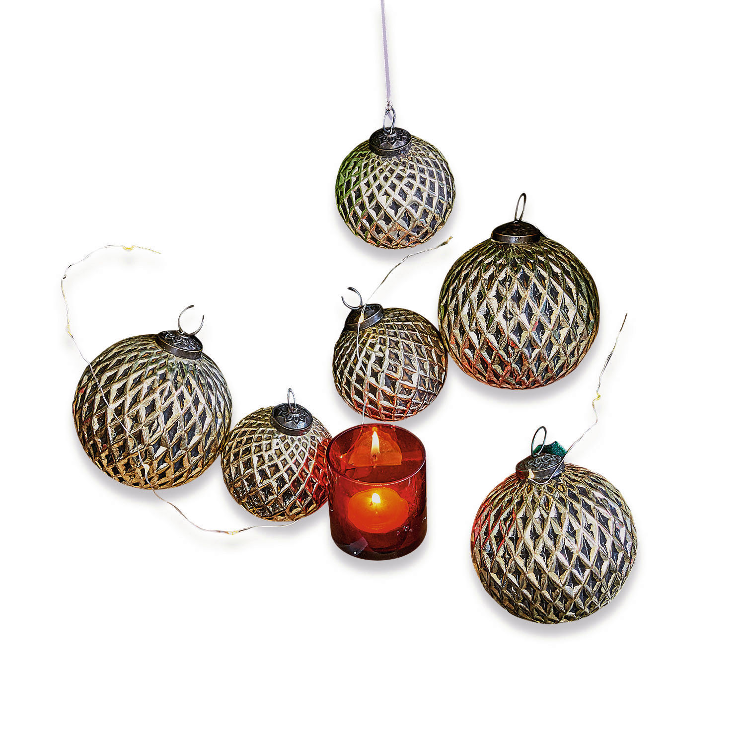 Lot de 6 boules de Noël Giron