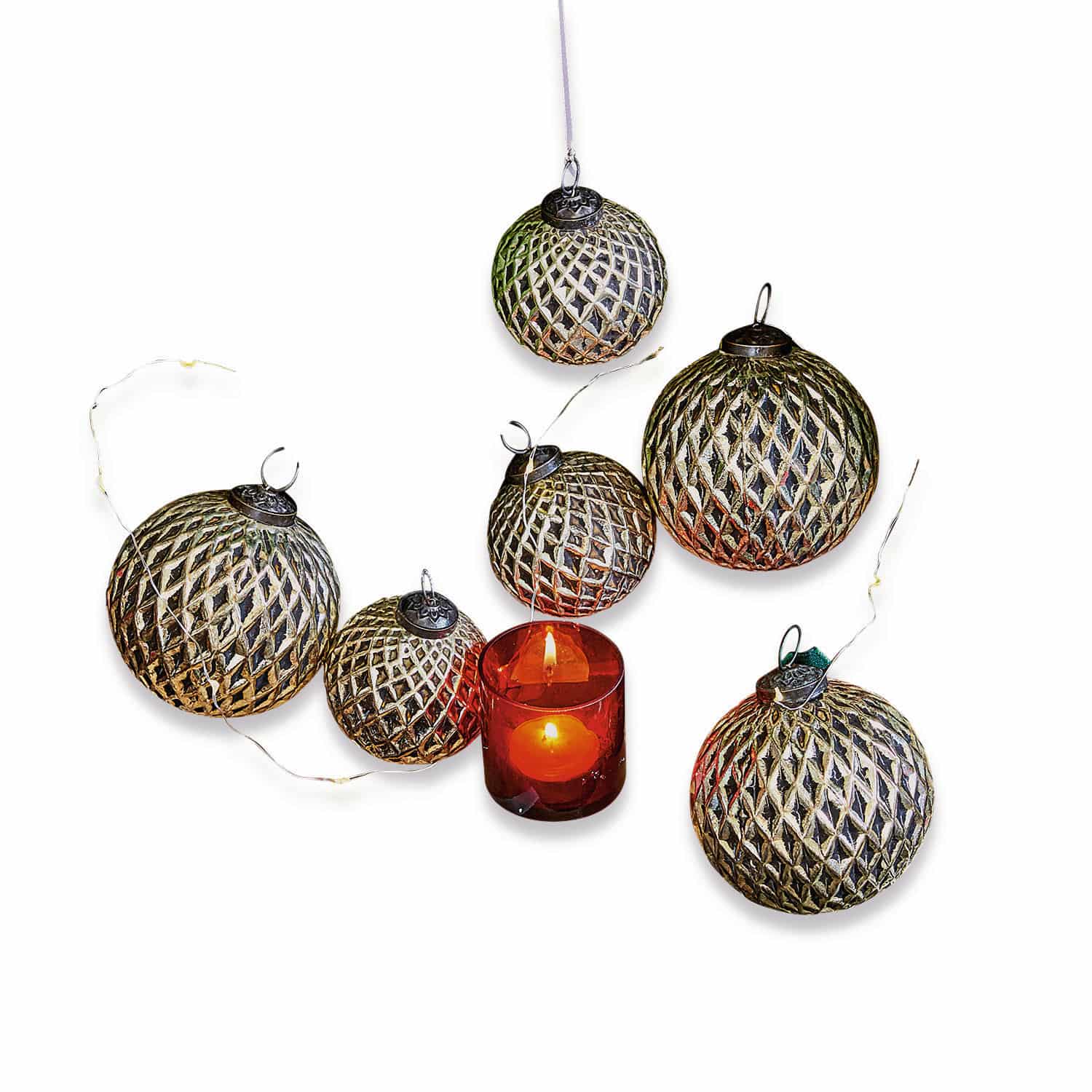 Lot de 6 boules de Noël Giron