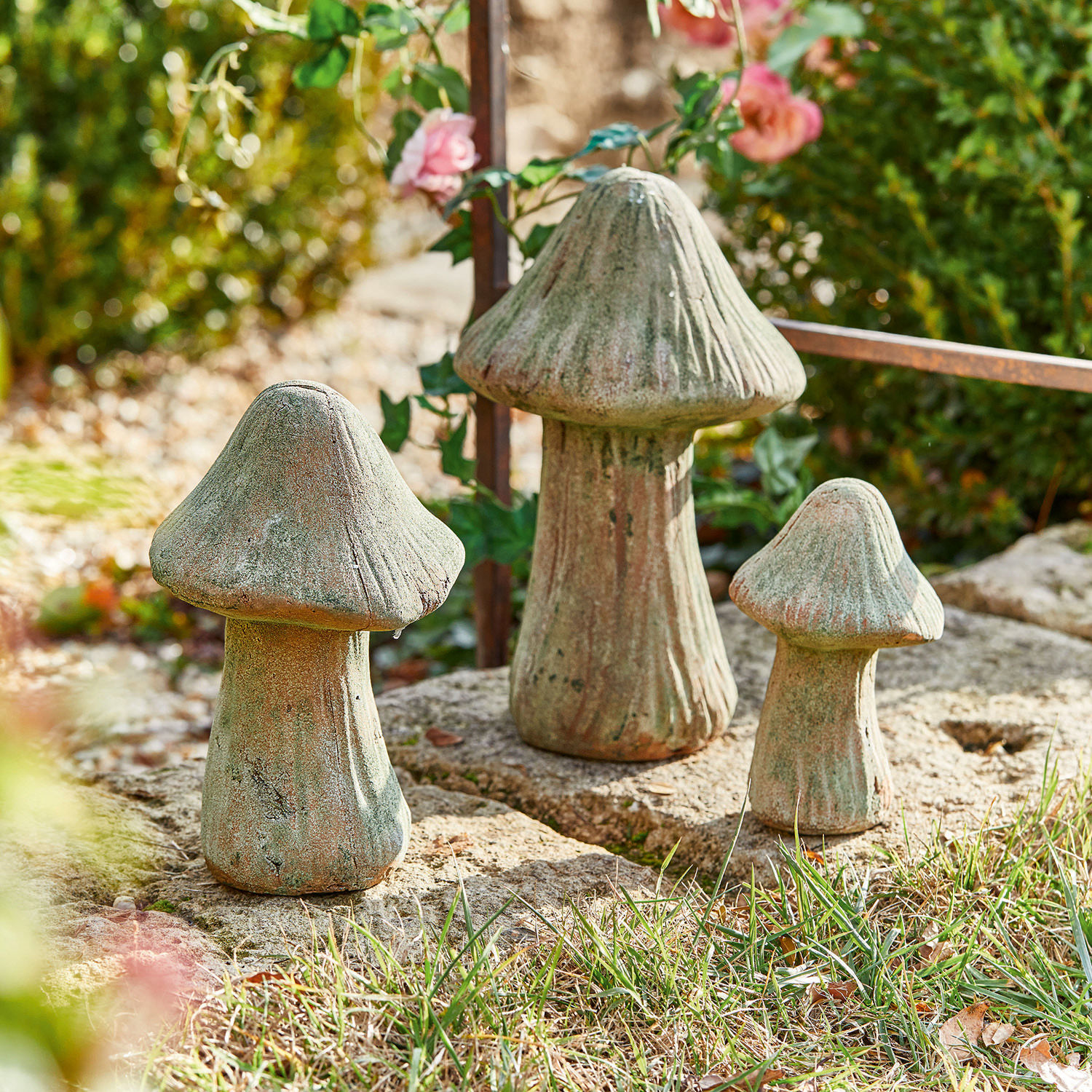 Lot de 3 champignons décoratifs Hardin