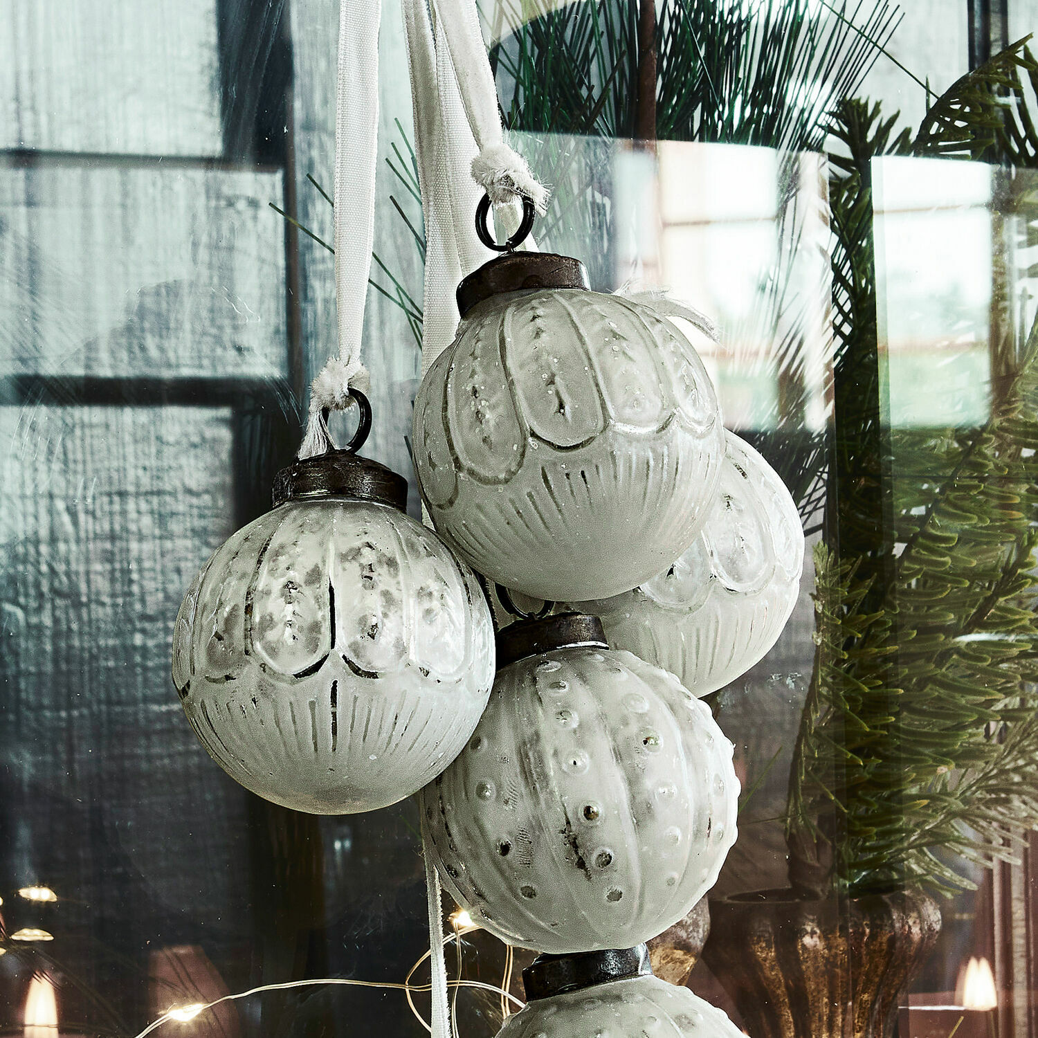 Lot de 6 décorations de Noël Tara
