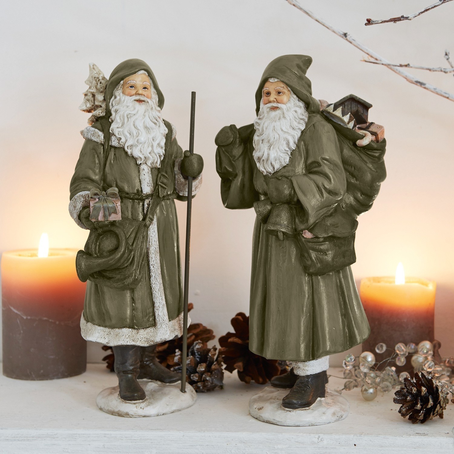Lot de 2 Pères Noël Jonael