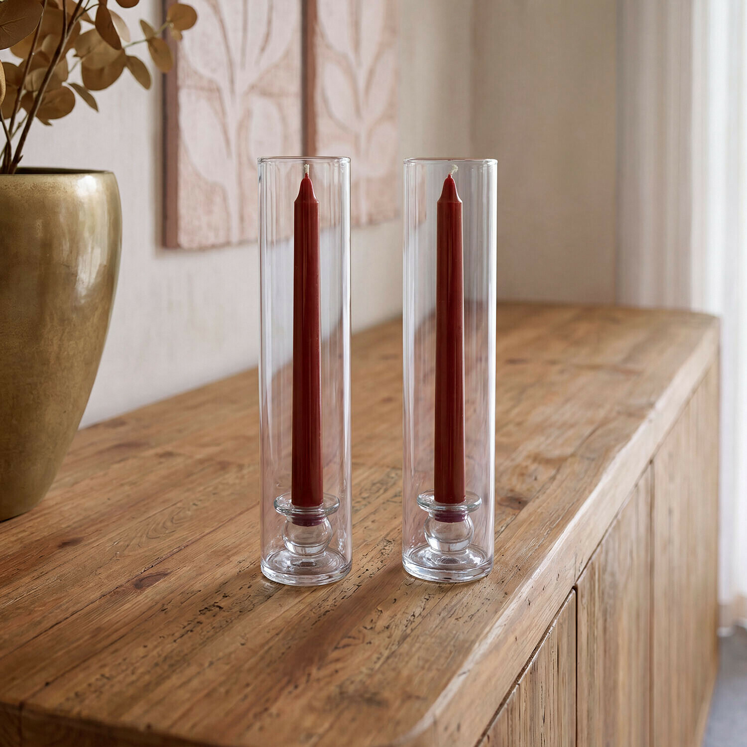Lot de 2 bougeoirs Barini